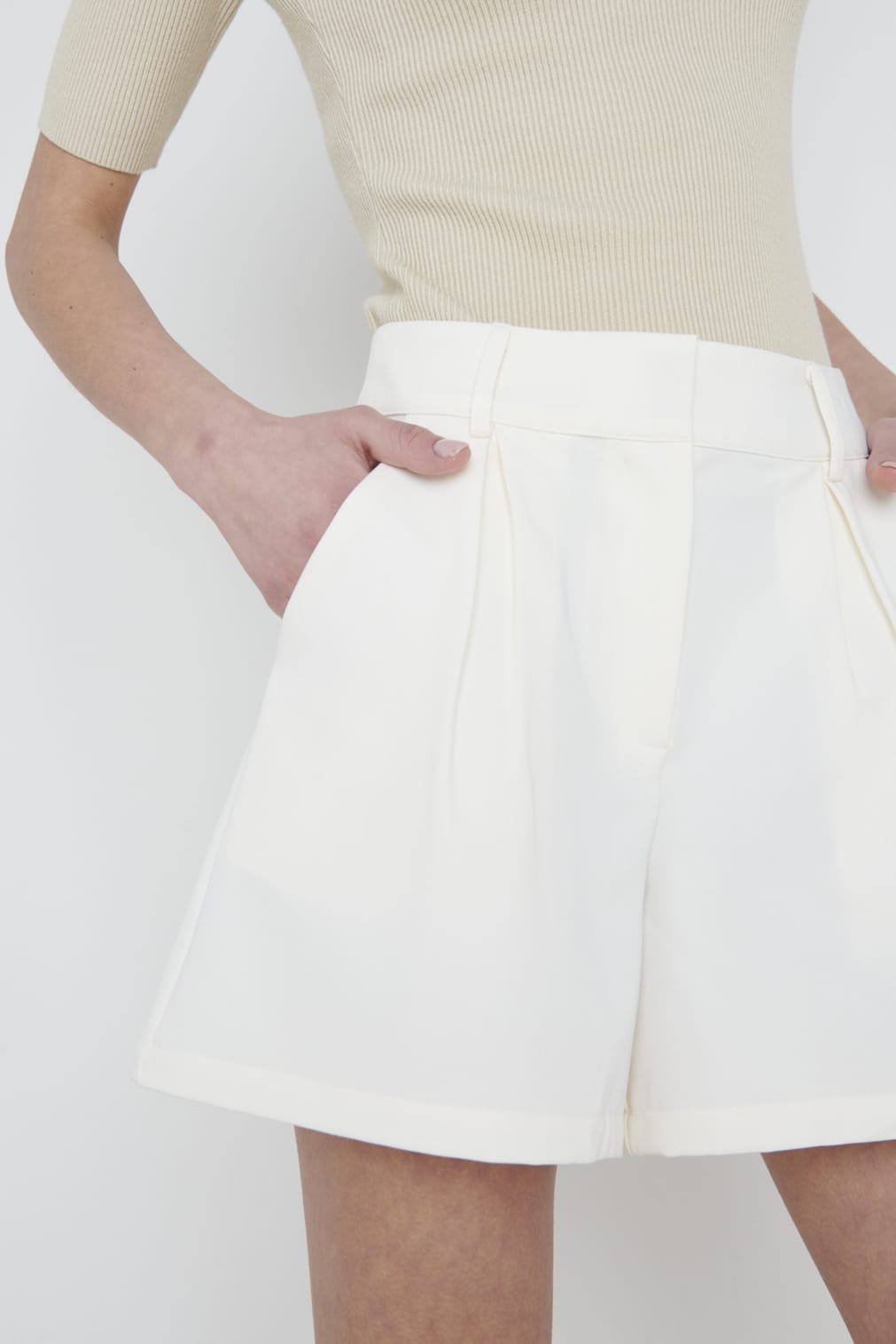 Jordan A-Line Shorts - Cream