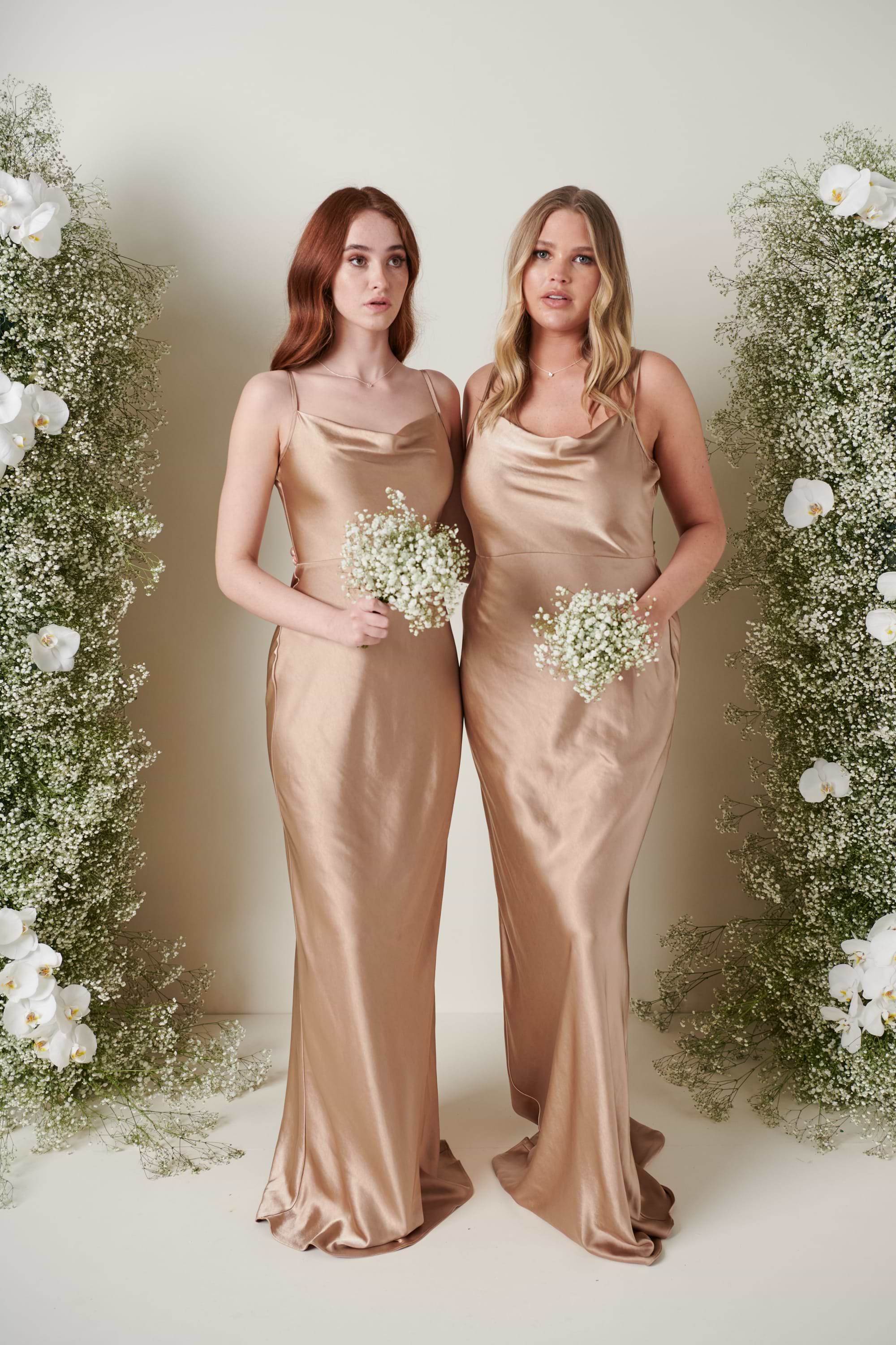 Keisha Maxi Bridesmaid Dress - Matte Mocha