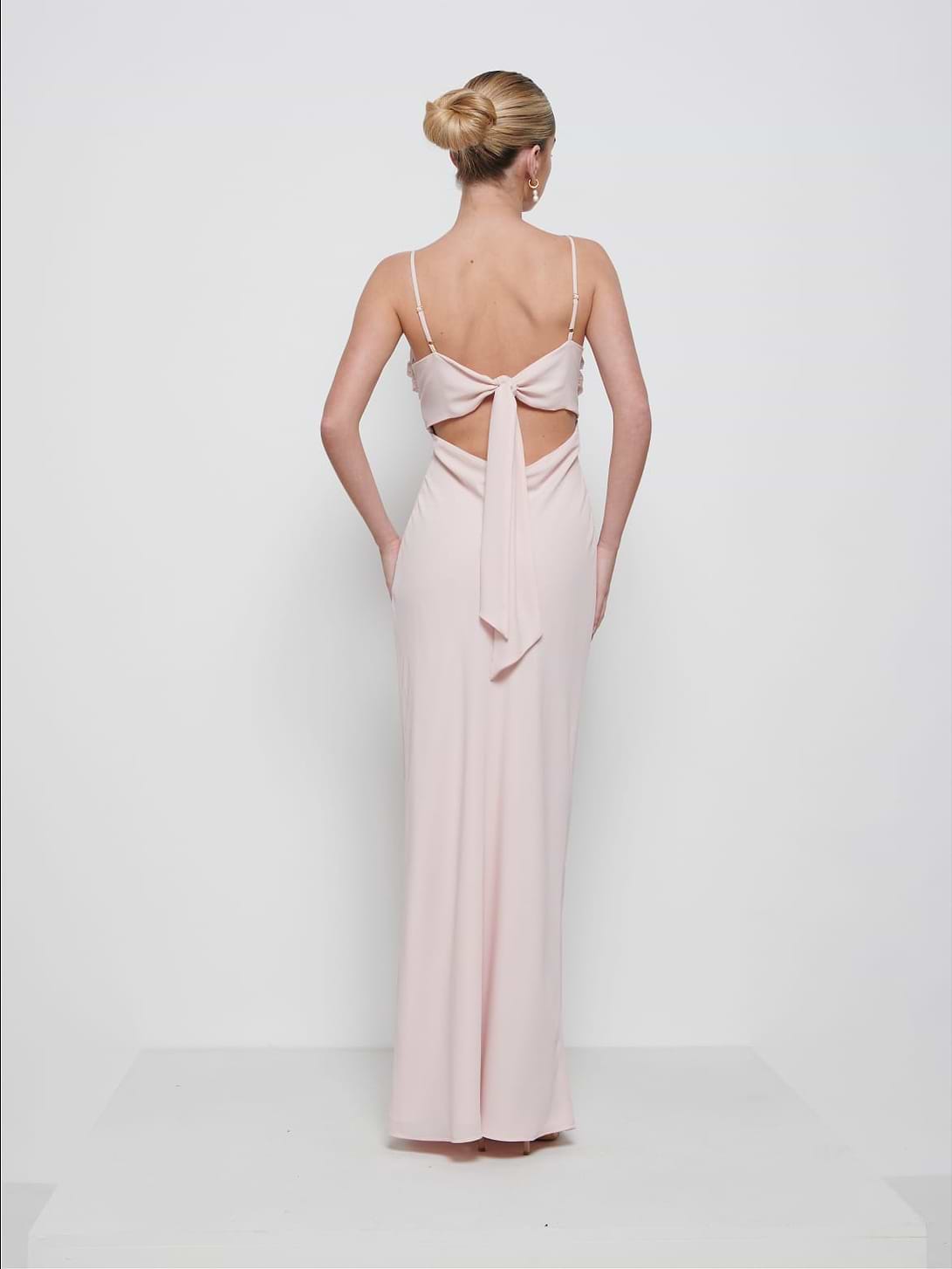 Kehlani Twist Cami Bridesmaid Dress - Blush