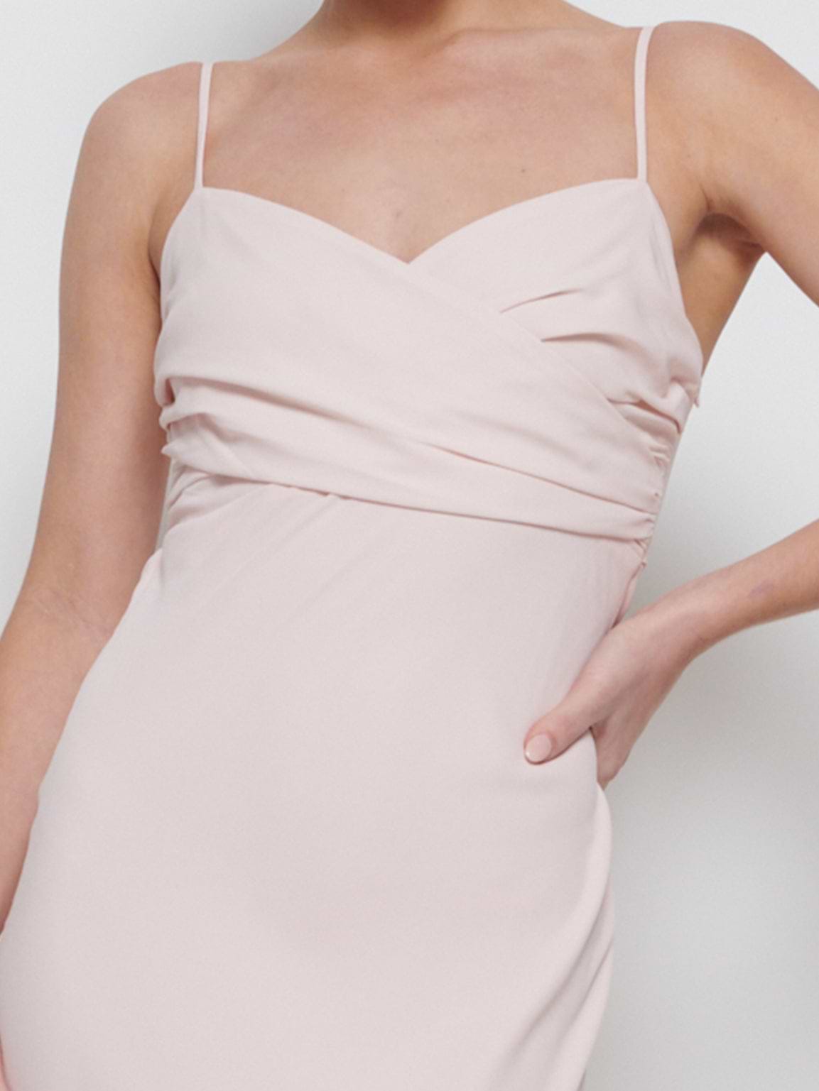 Kehlani Twist Cami Bridesmaid Dress - Blush