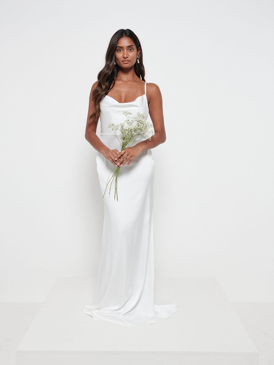 Keisha Backless Maxi Dress - Ivory