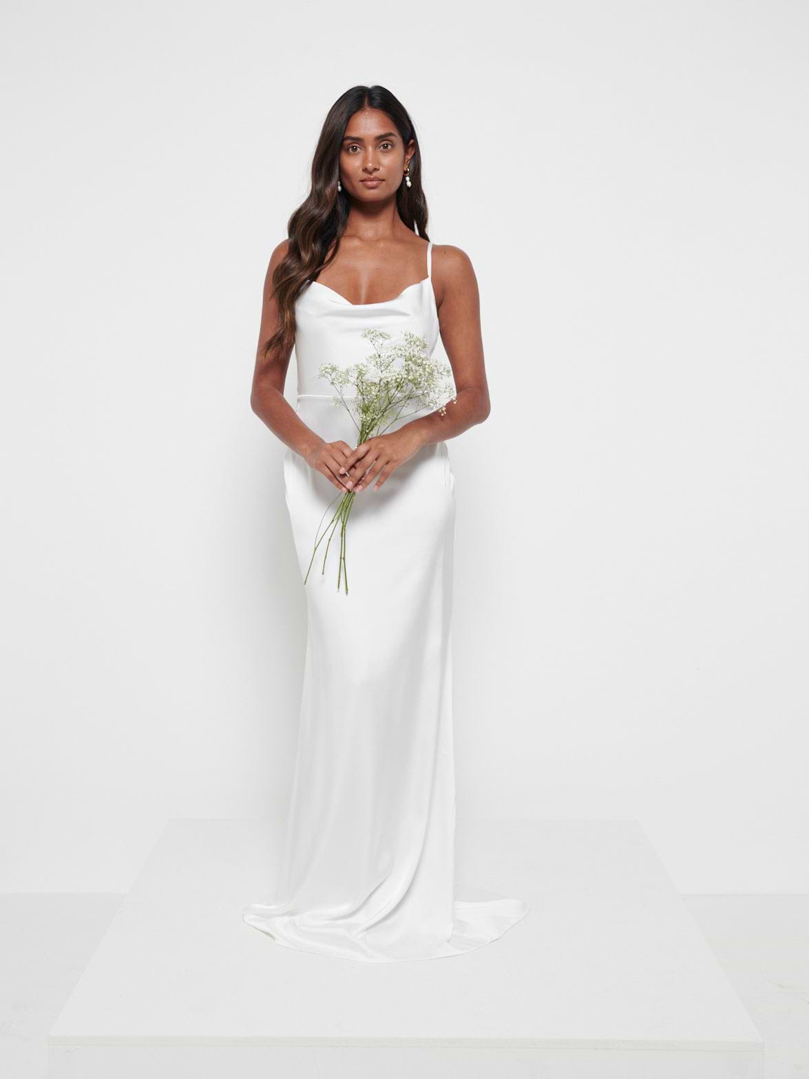 Keisha Backless Maxi Dress - Ivory