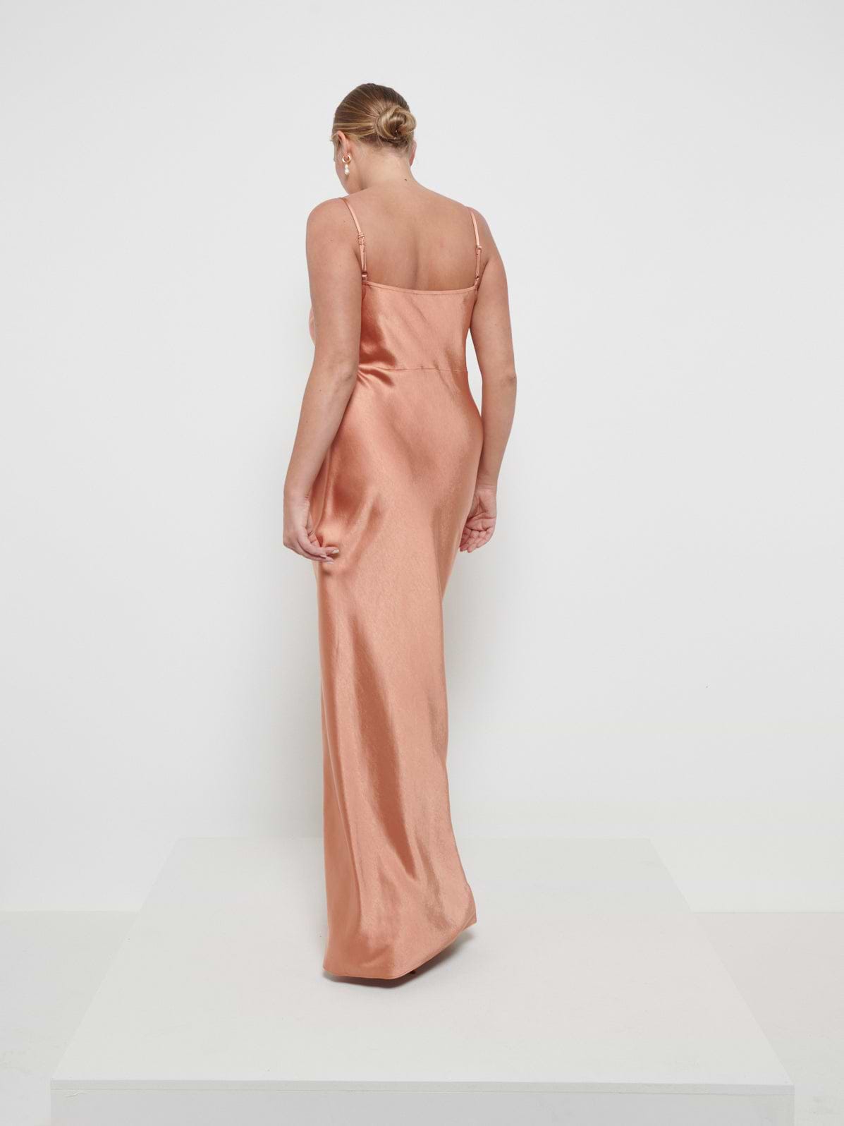 Keisha Maxi Bridesmaid Dress - Matte Cinnamon