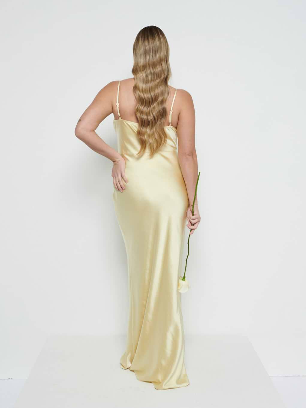 Keisha Maxi Bridesmaid Dress - Lemon