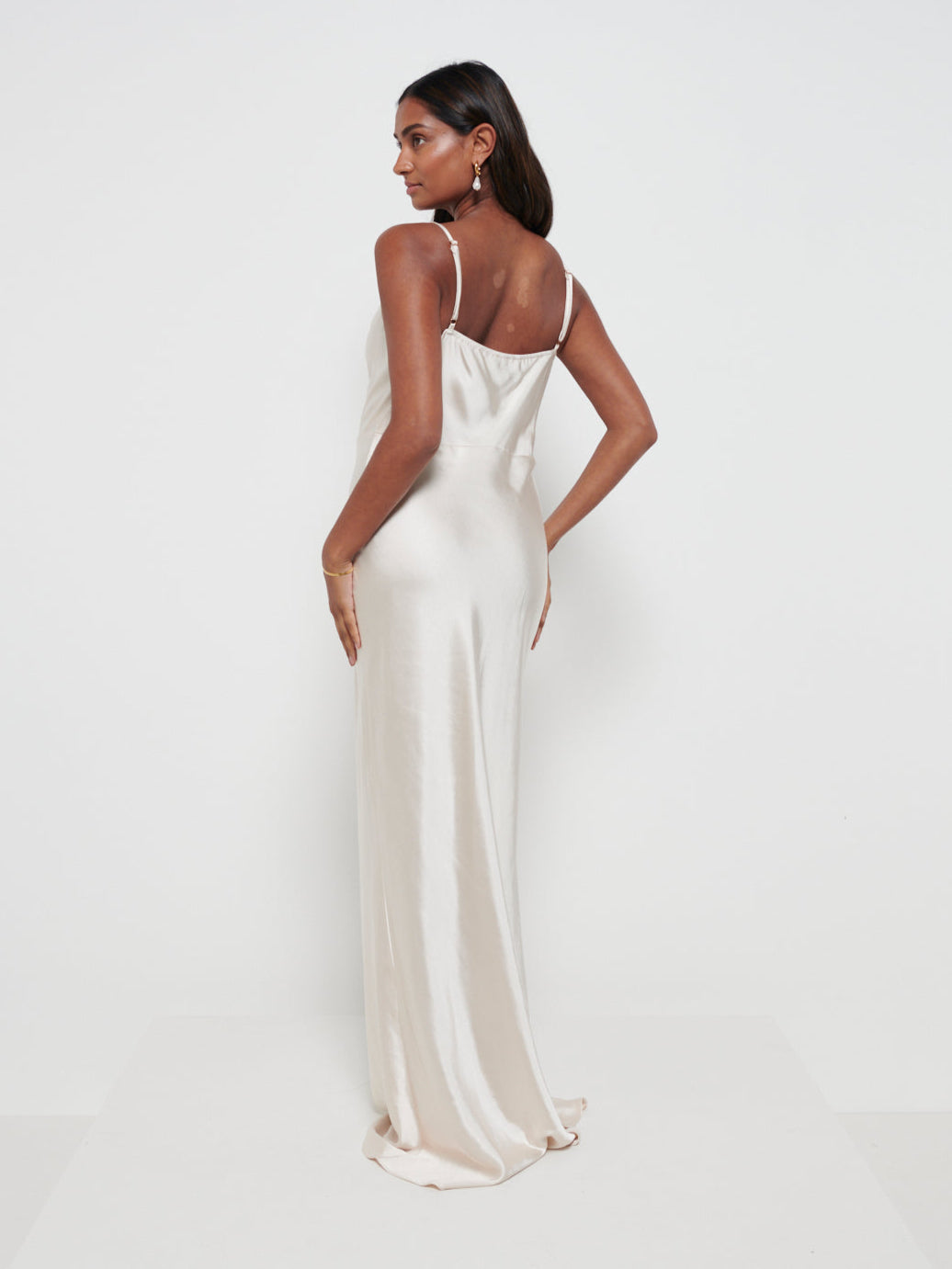 Keisha Maxi Bridesmaid Dress - Matte Champagne