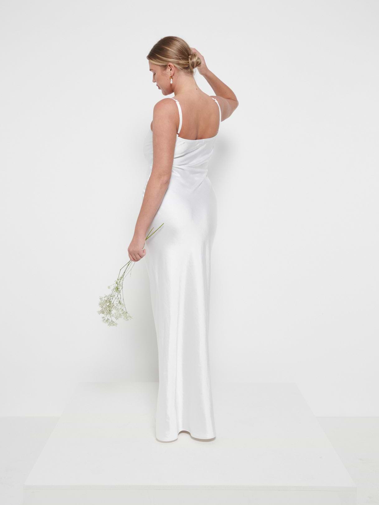 Keisha Maxi Bridesmaid Dress - Matte Ivory
