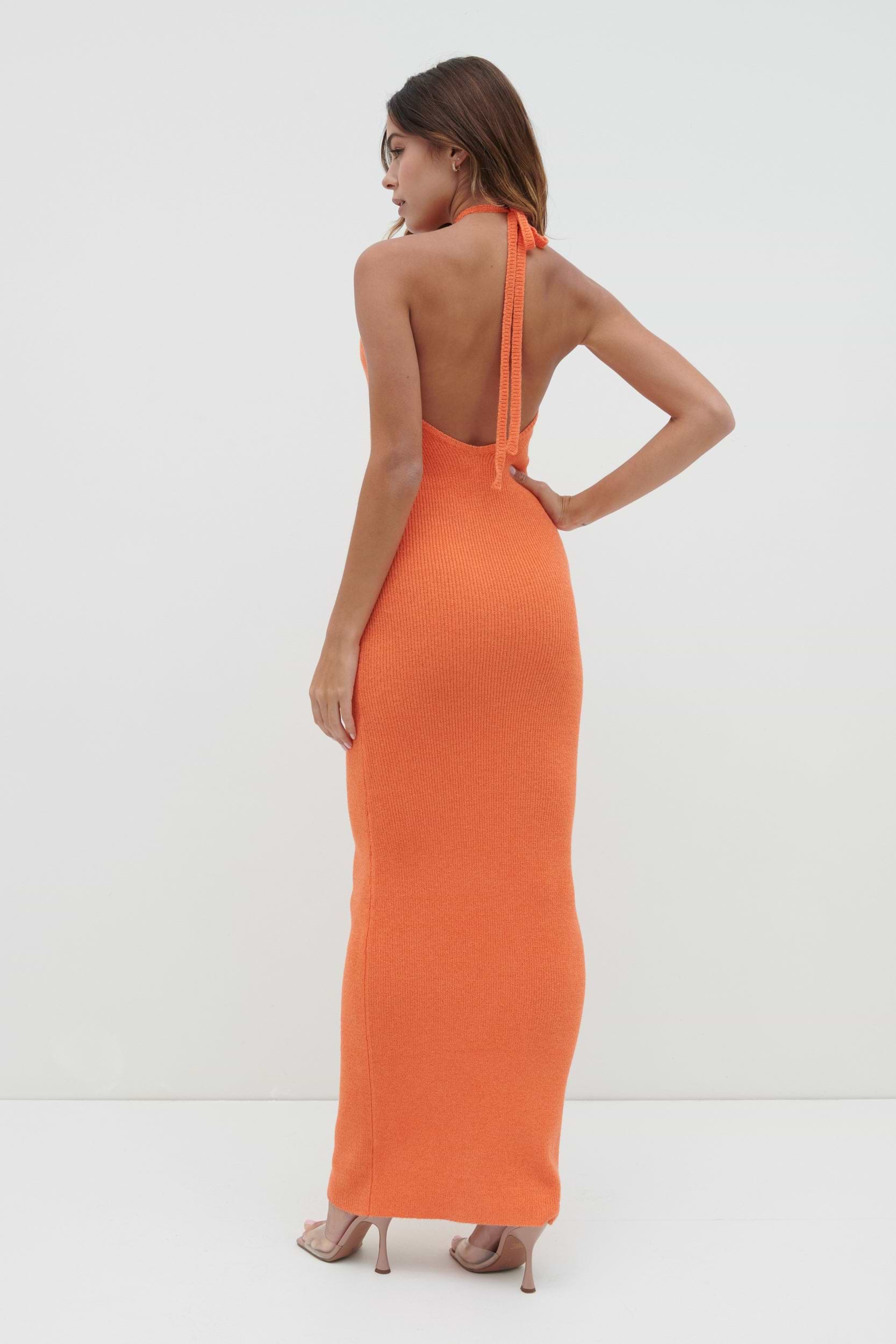 Khloe Knit Maxi Dress - Aperol