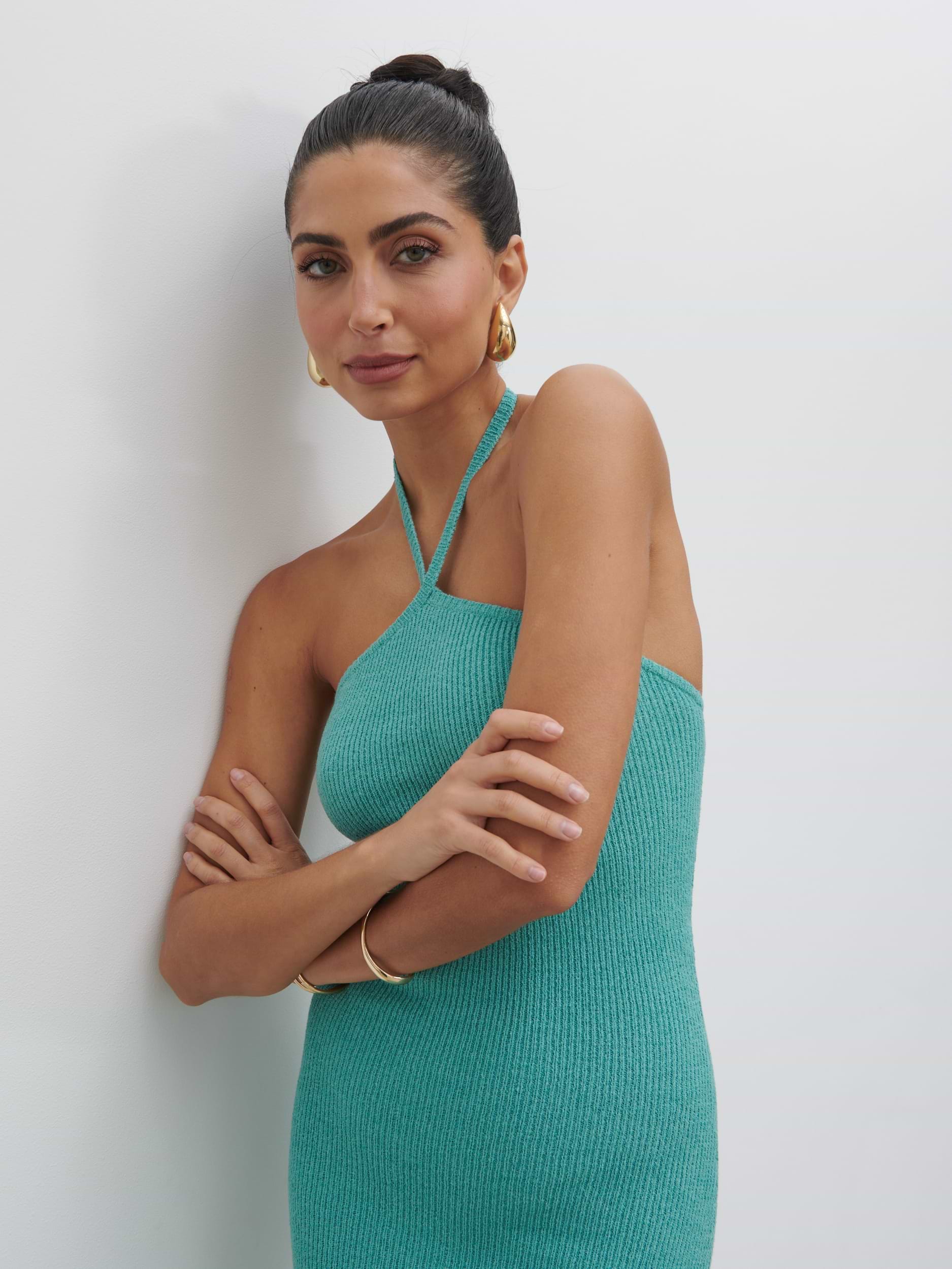 Khloe Knit Maxi Dress - Seaspray