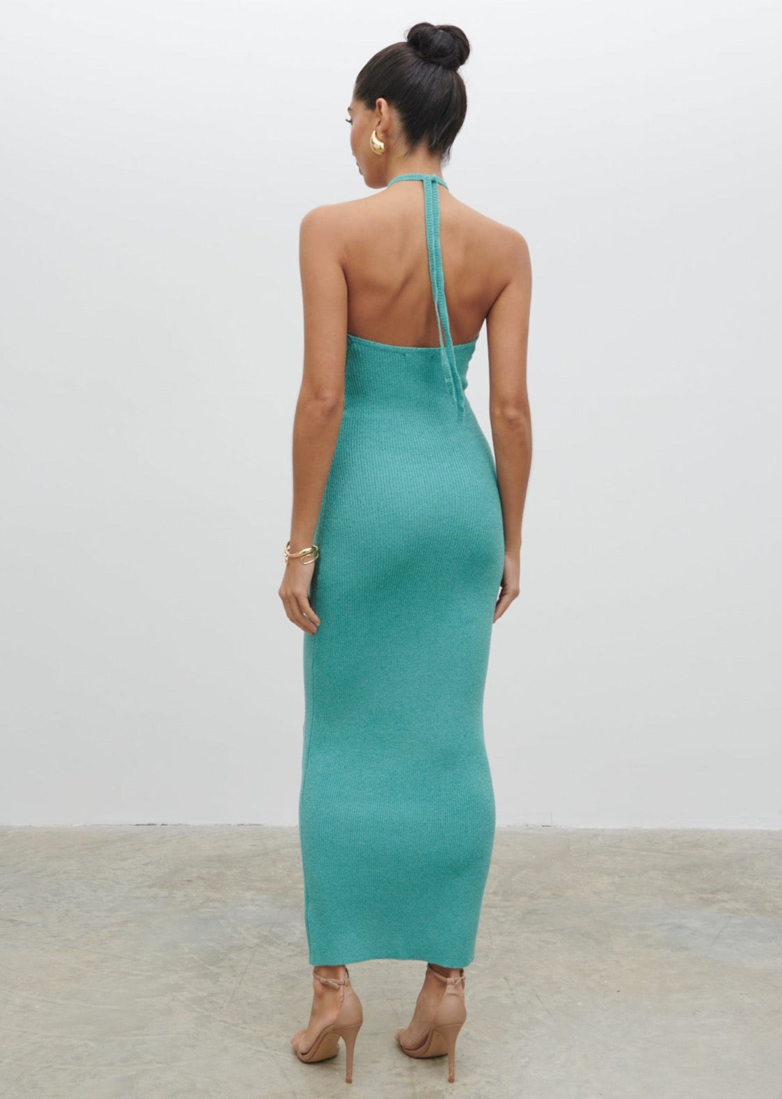 Khloe Knit Maxi Dress - Seaspray