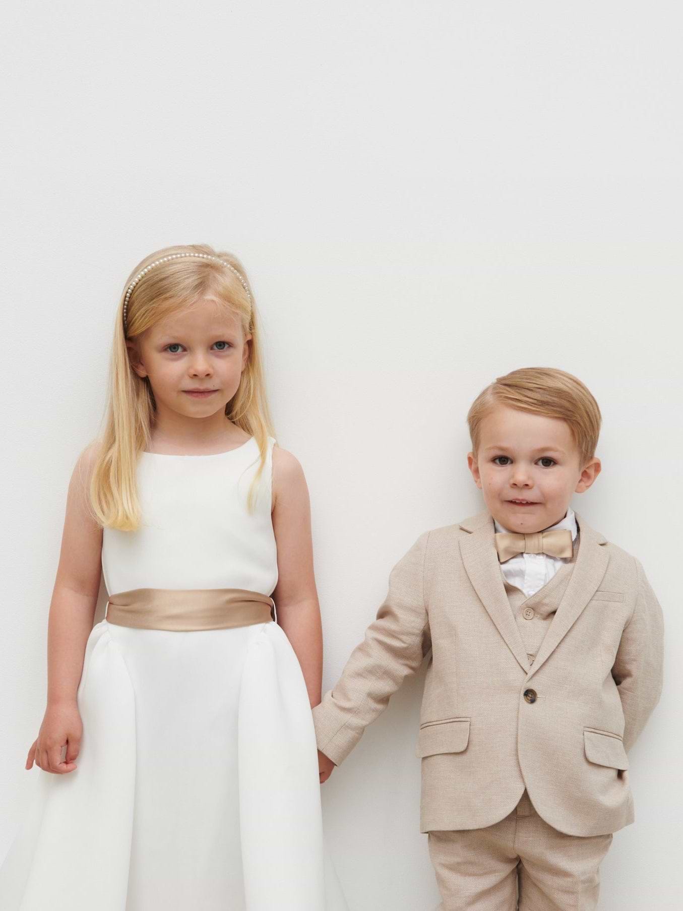 Satin Children's Bow Tie - Bronze
