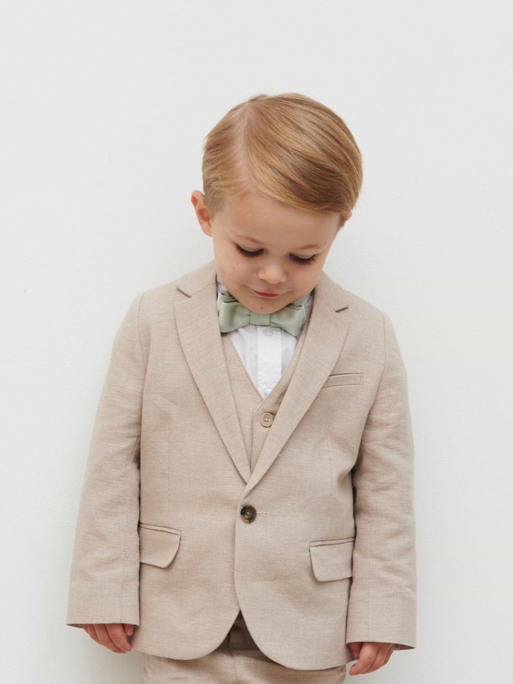 Satin Children's Bow Tie - Sage