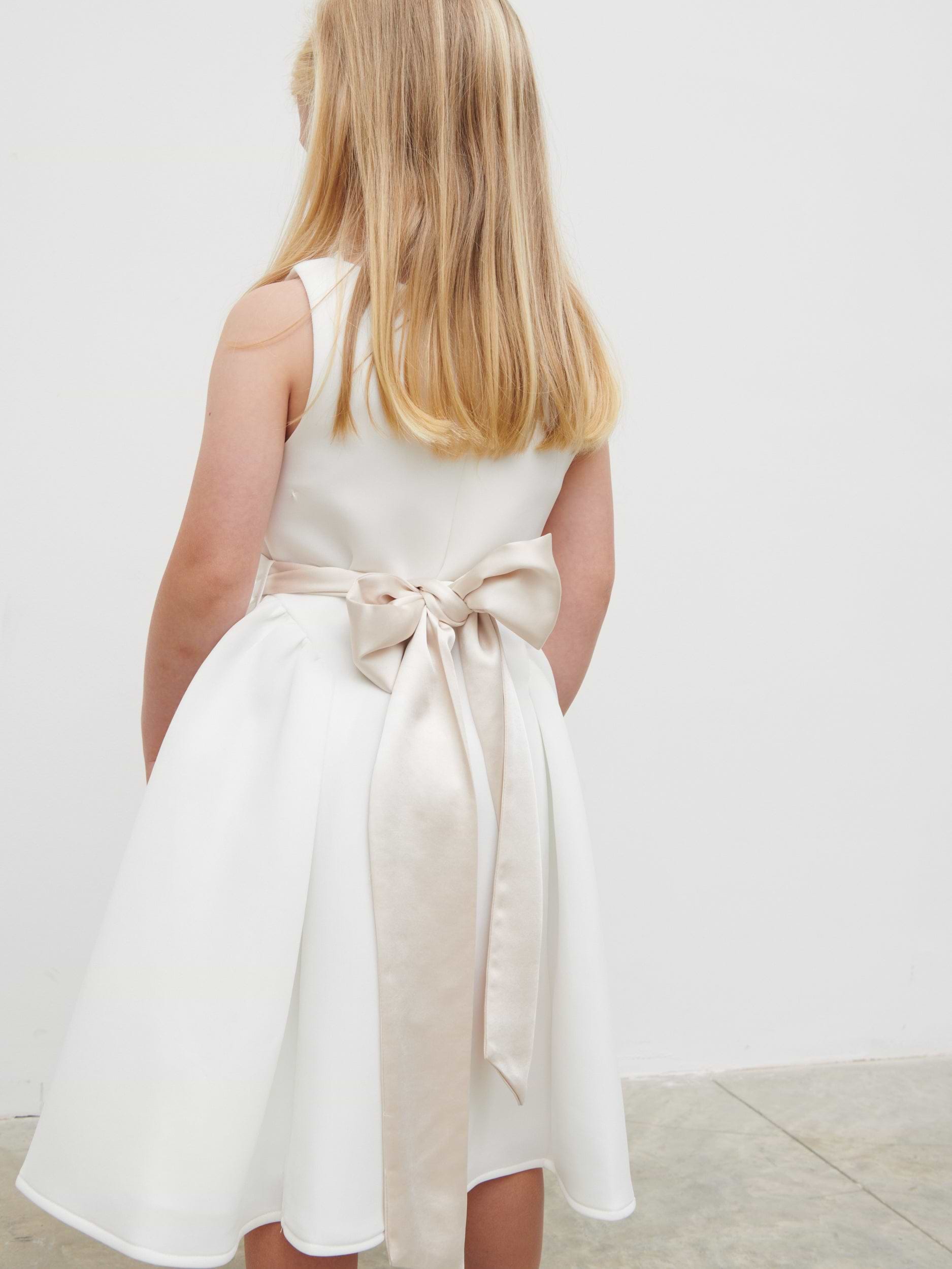 Satin Sash - Champagne