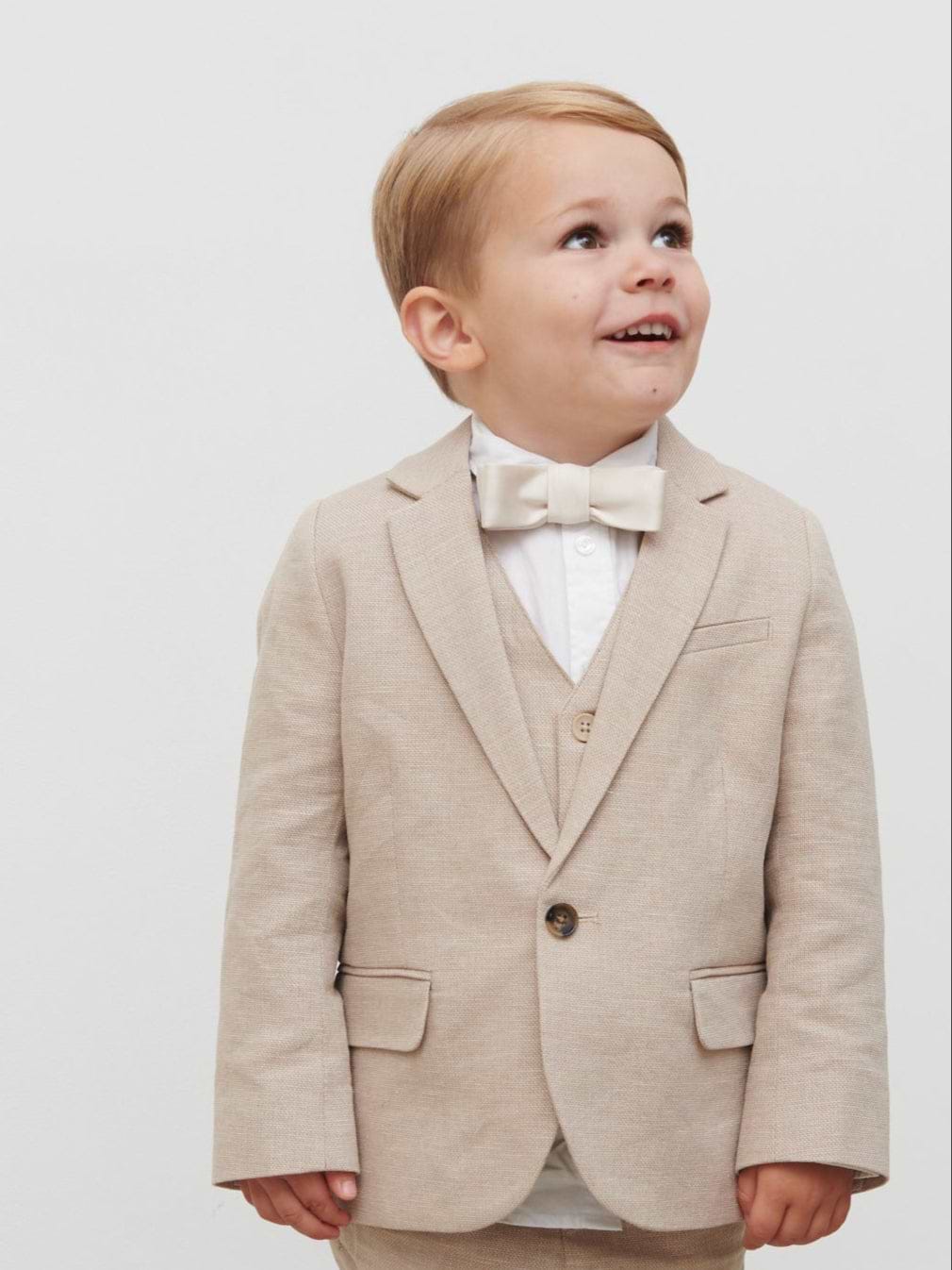 Satin Children's Bow Tie - Champagne