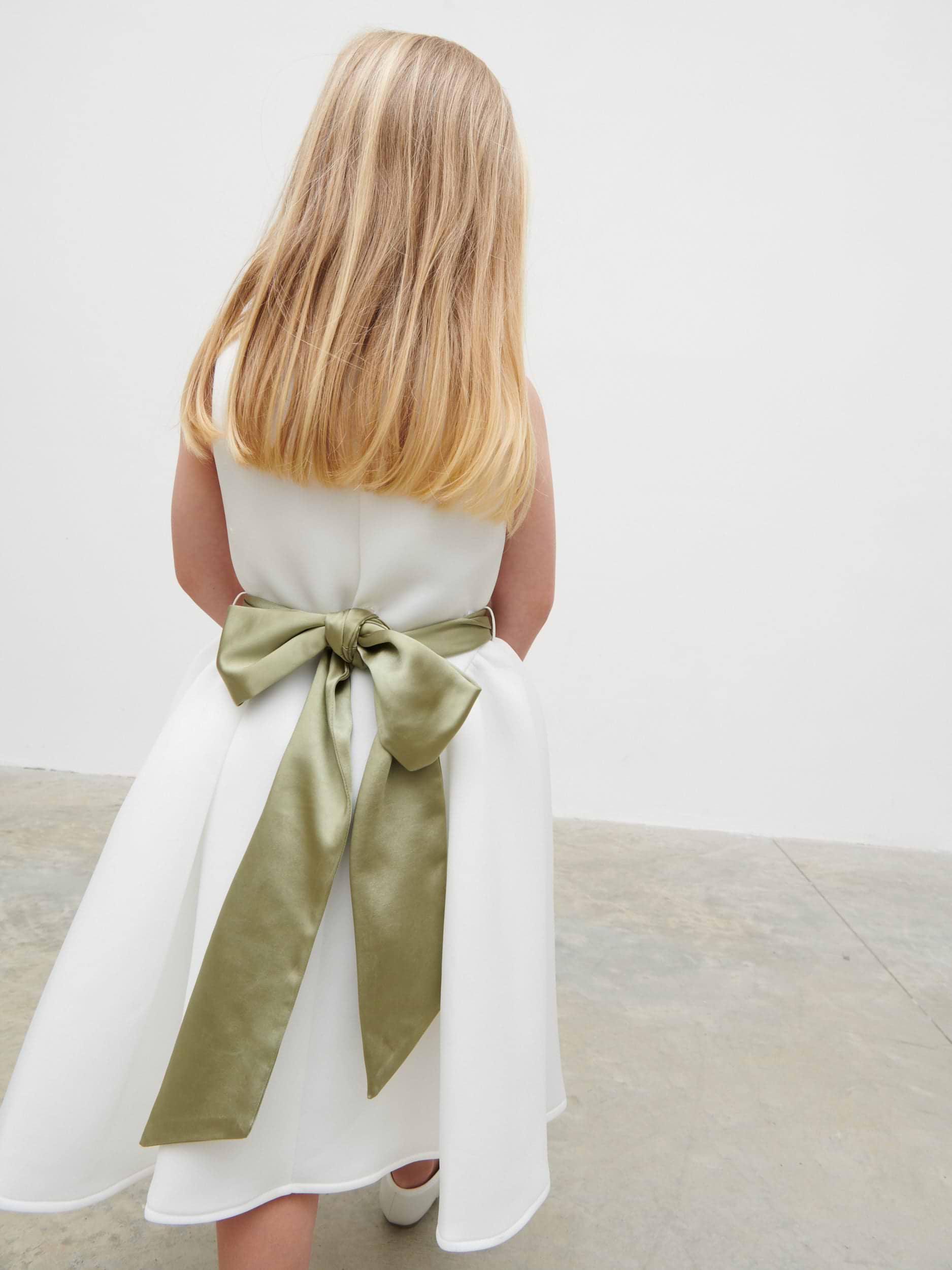 Satin Sash - Olive