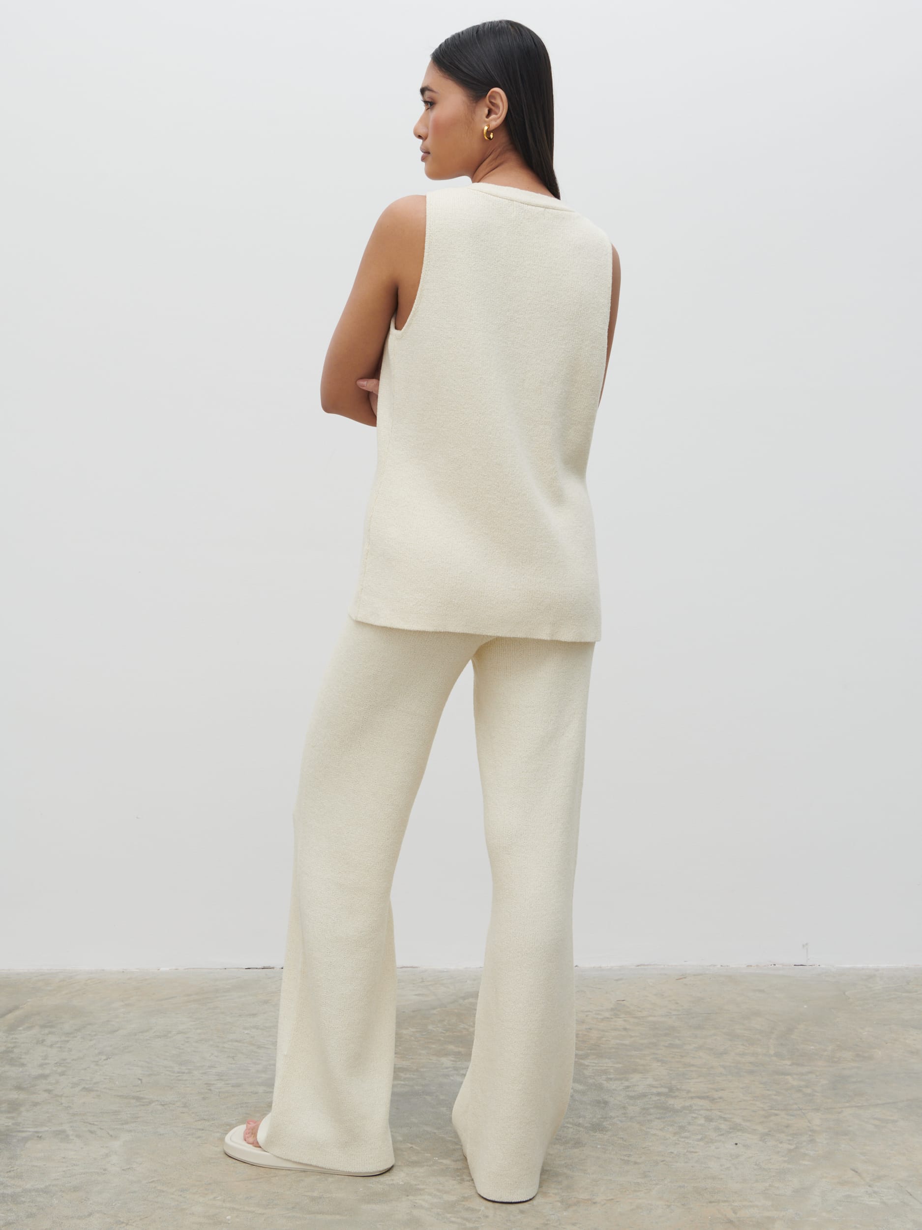 Kourtney Knit Waistcoat - Cream