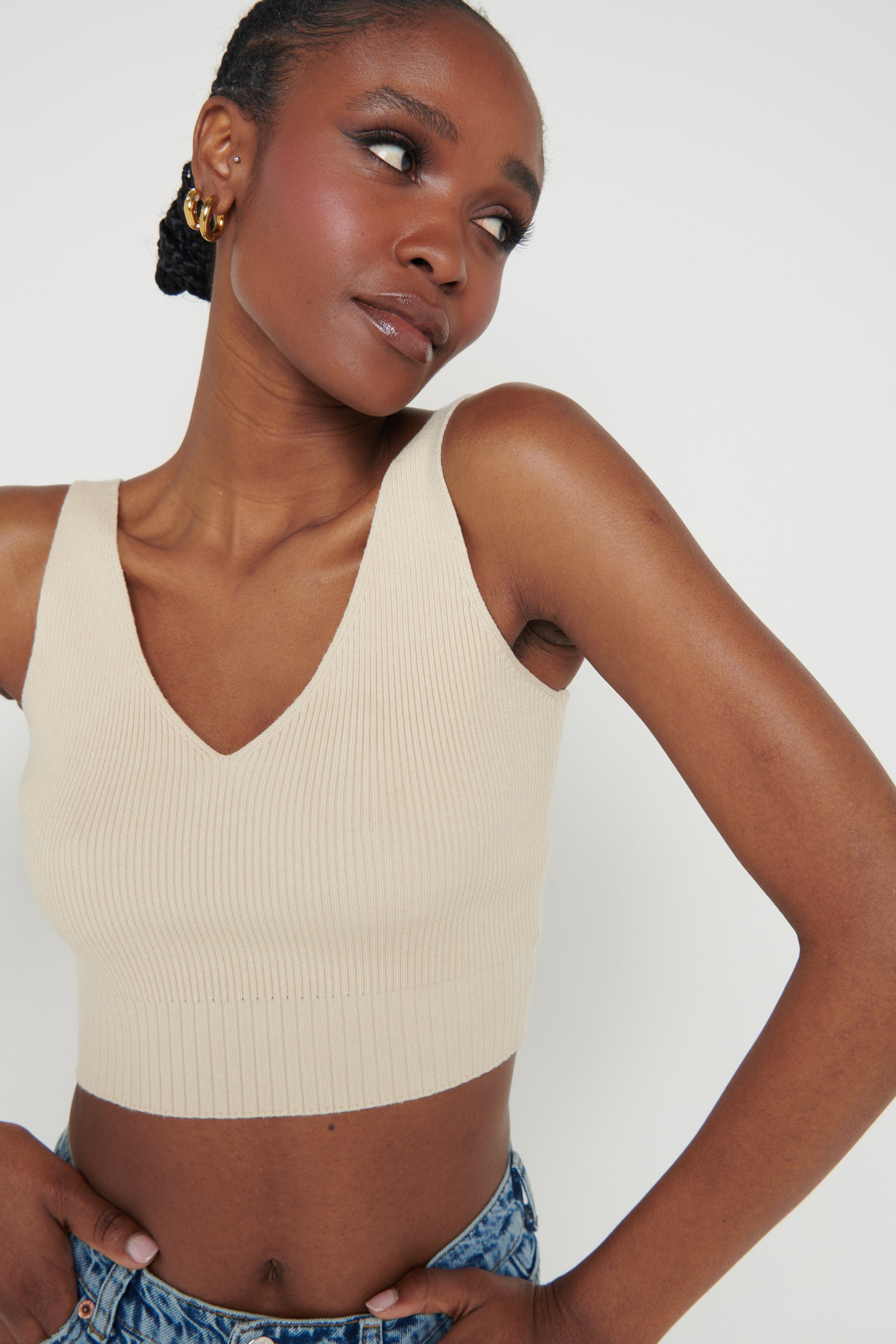 Lara Knit Top - Stone