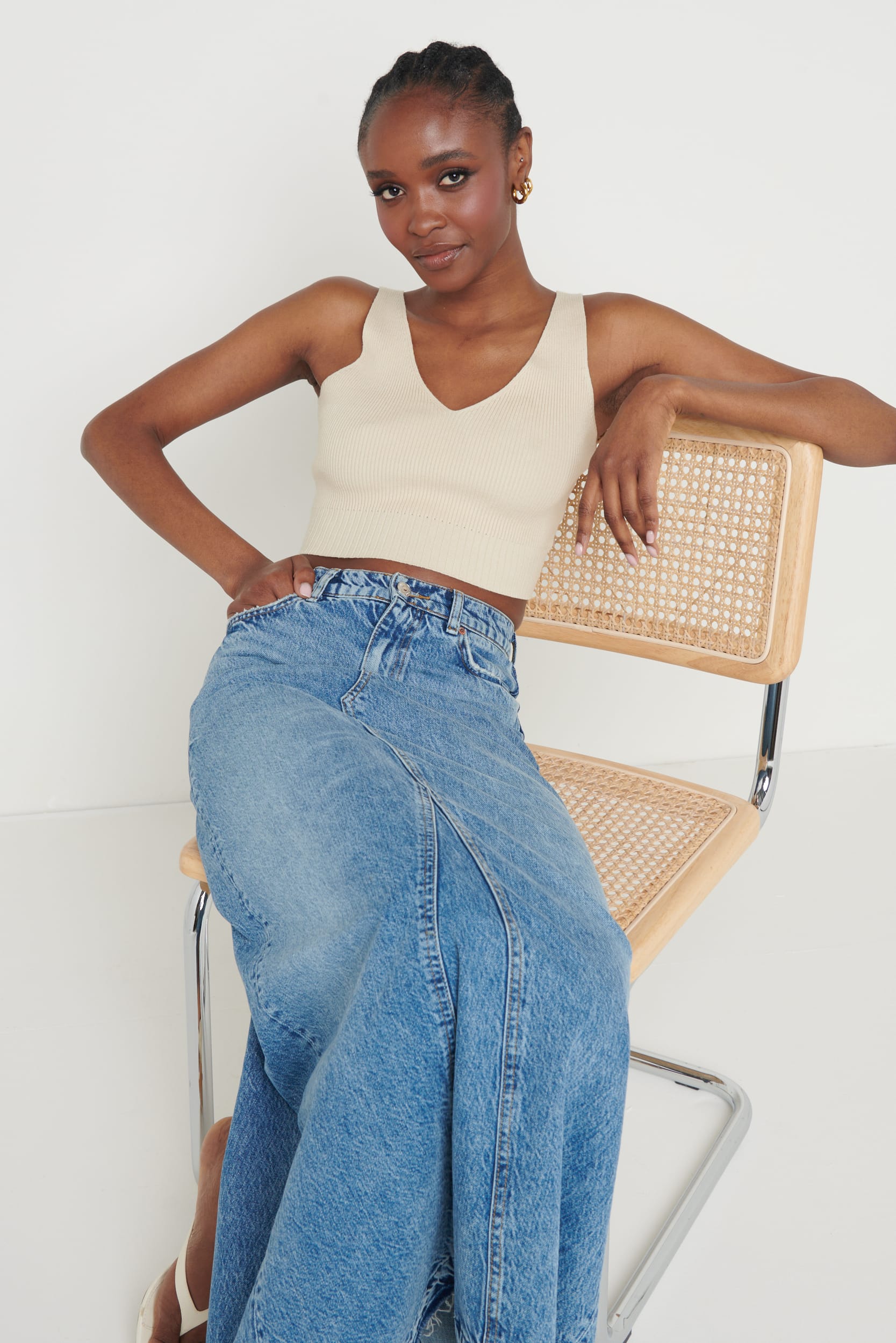 Lara Knit Top - Stone