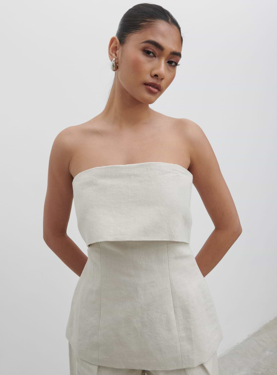 Layton Bandeau Waistcoat - Natural