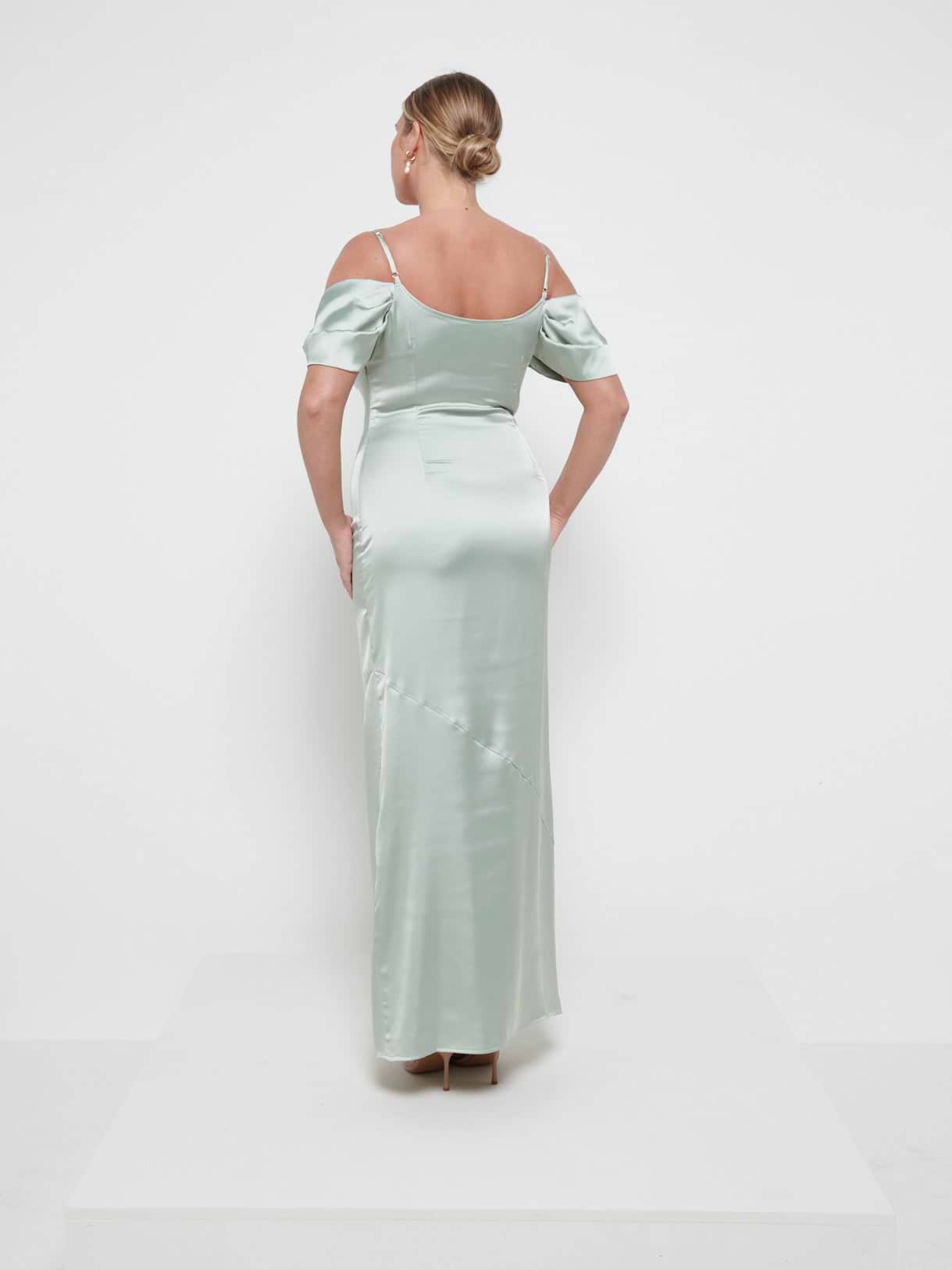 Lucette Recycled Maxi Bridesmaid Dress - Sage