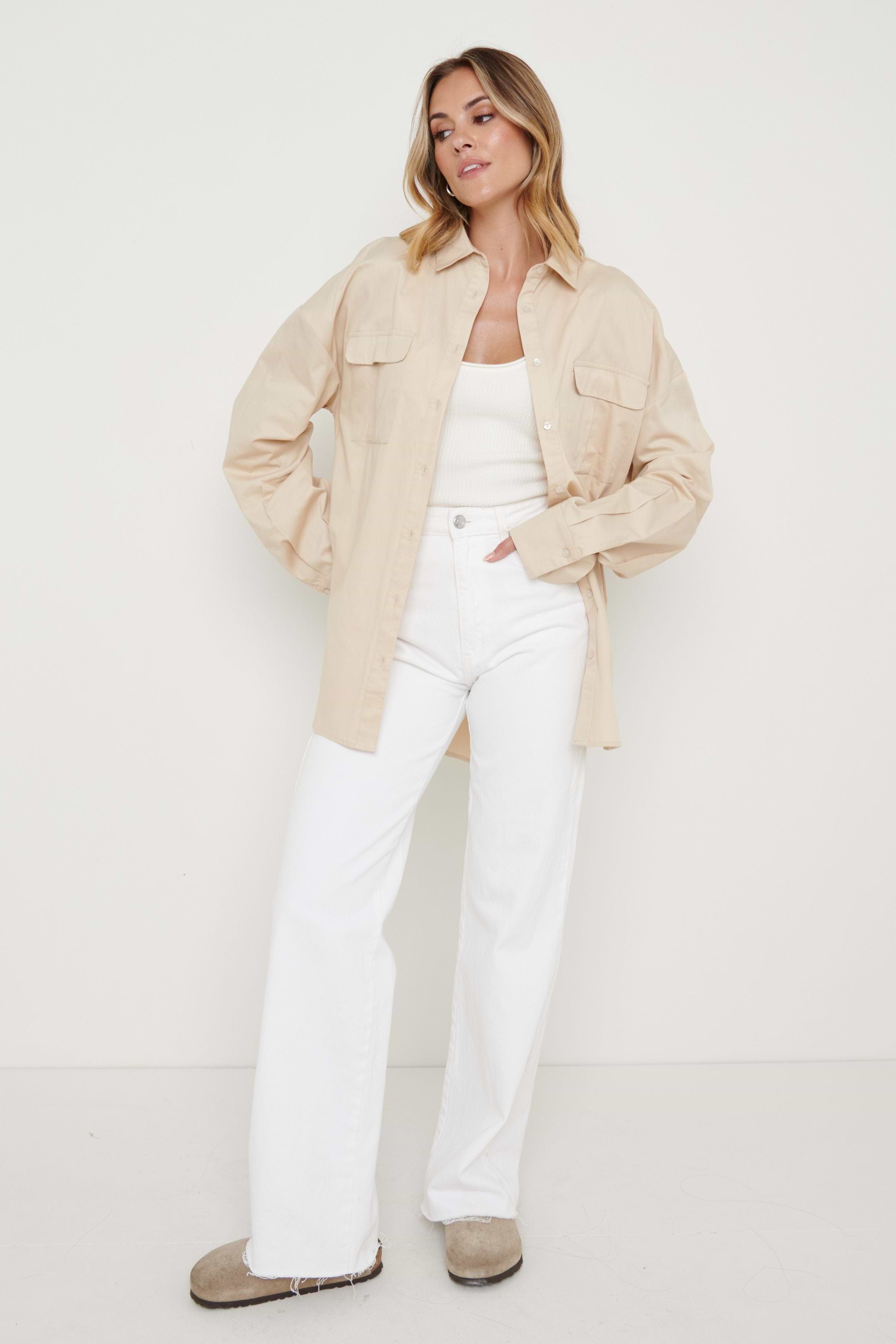 Max Utility Shirt - Beige