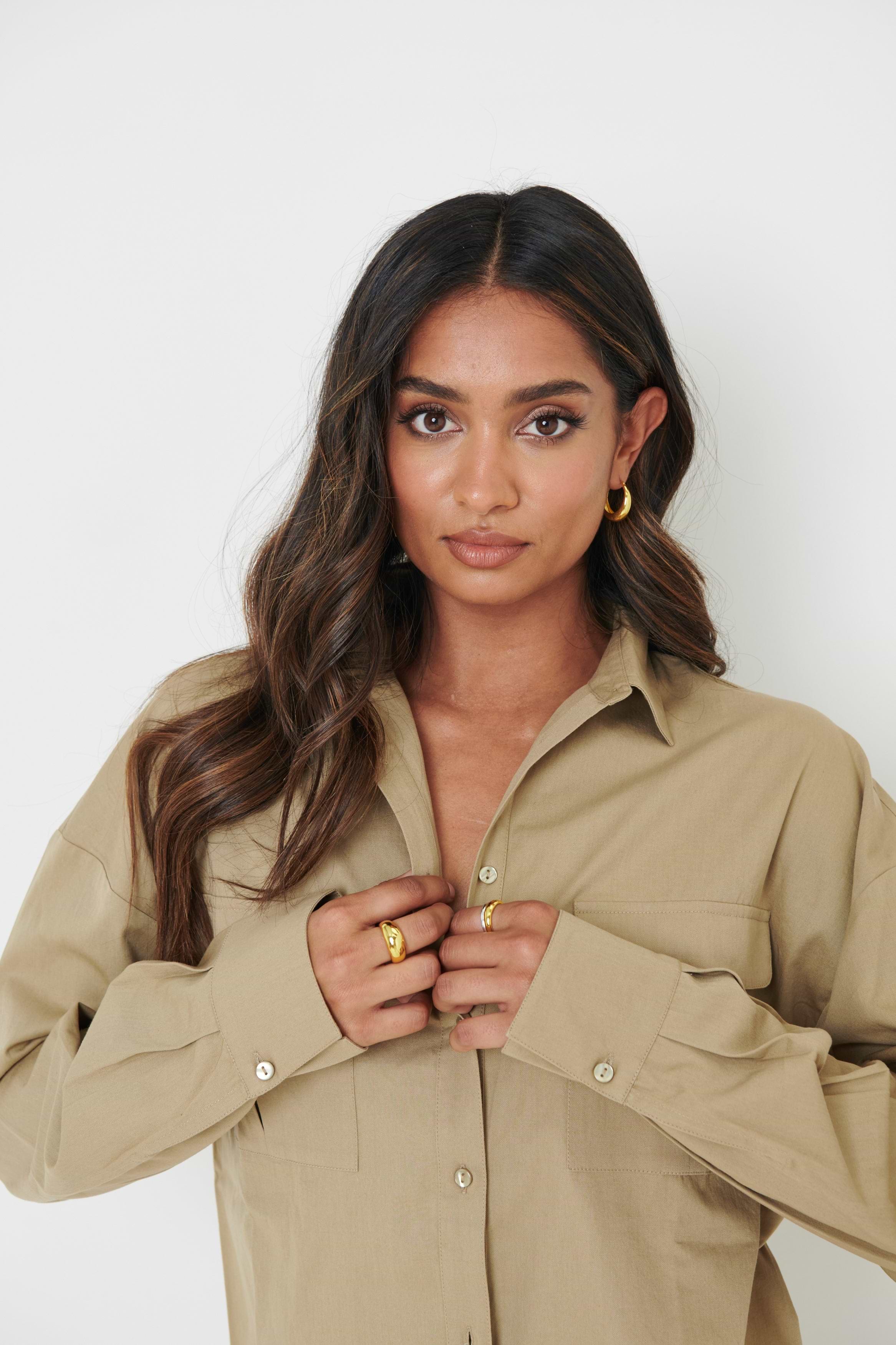 Max Utility Shirt - Pale Olive Grey