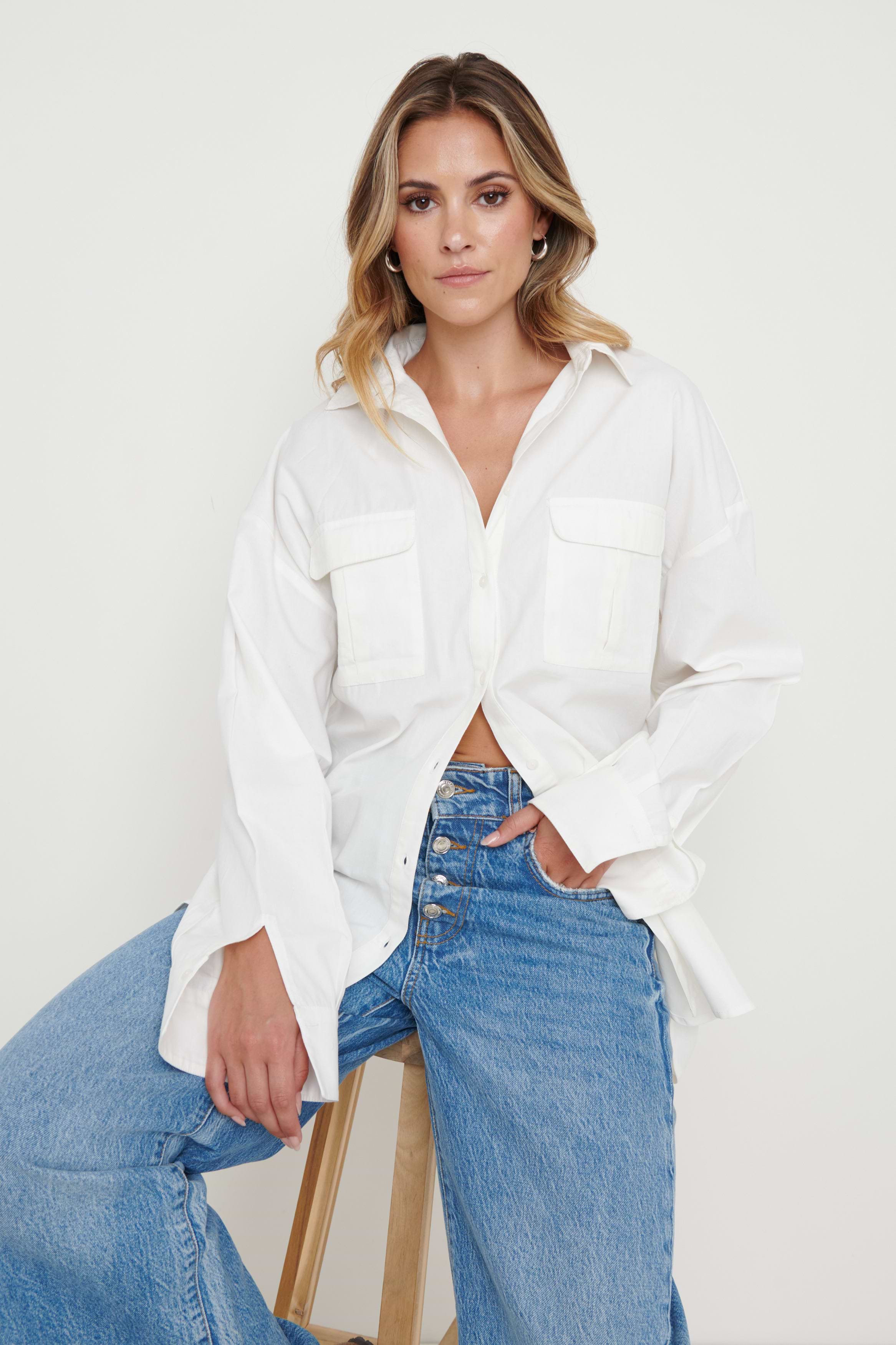 Max Utility Shirt - Crisp White