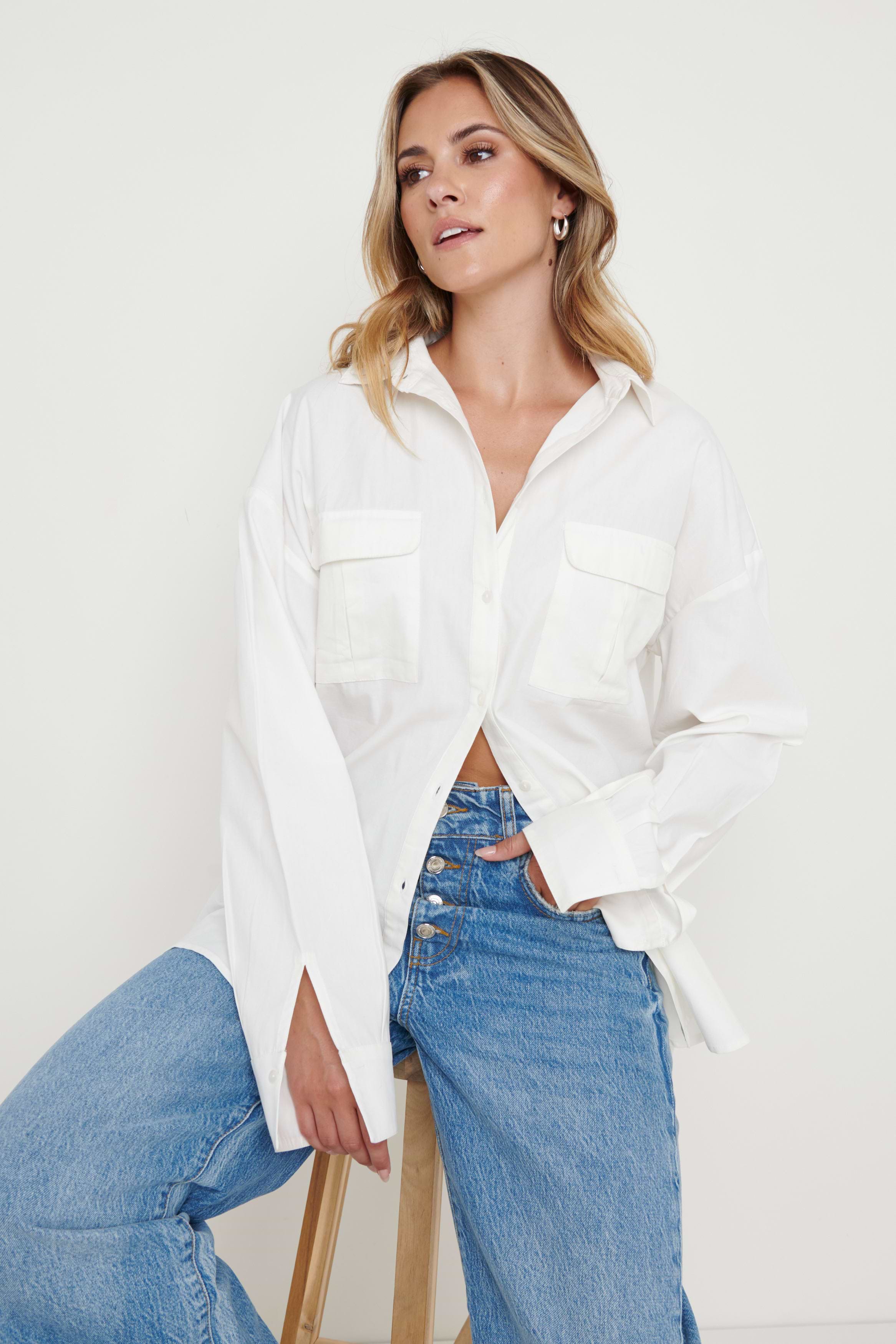 Max Utility Shirt - Crisp White