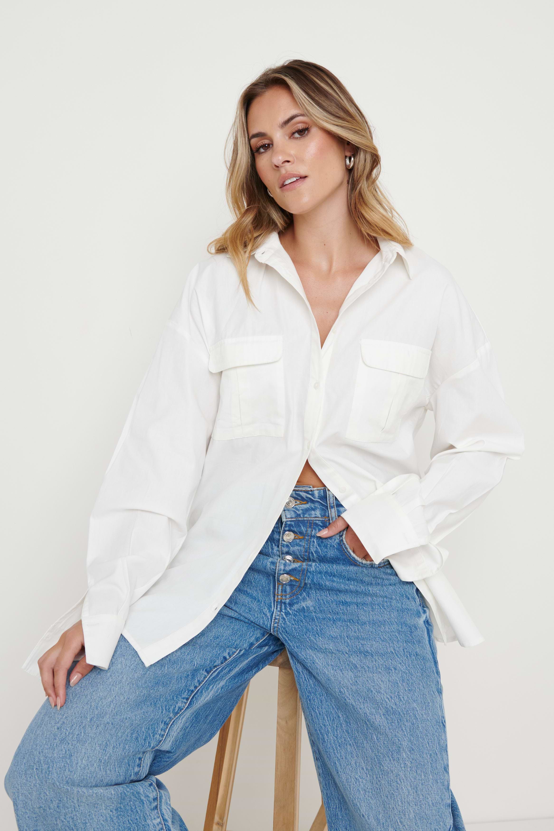 Max Utility Shirt - Crisp White