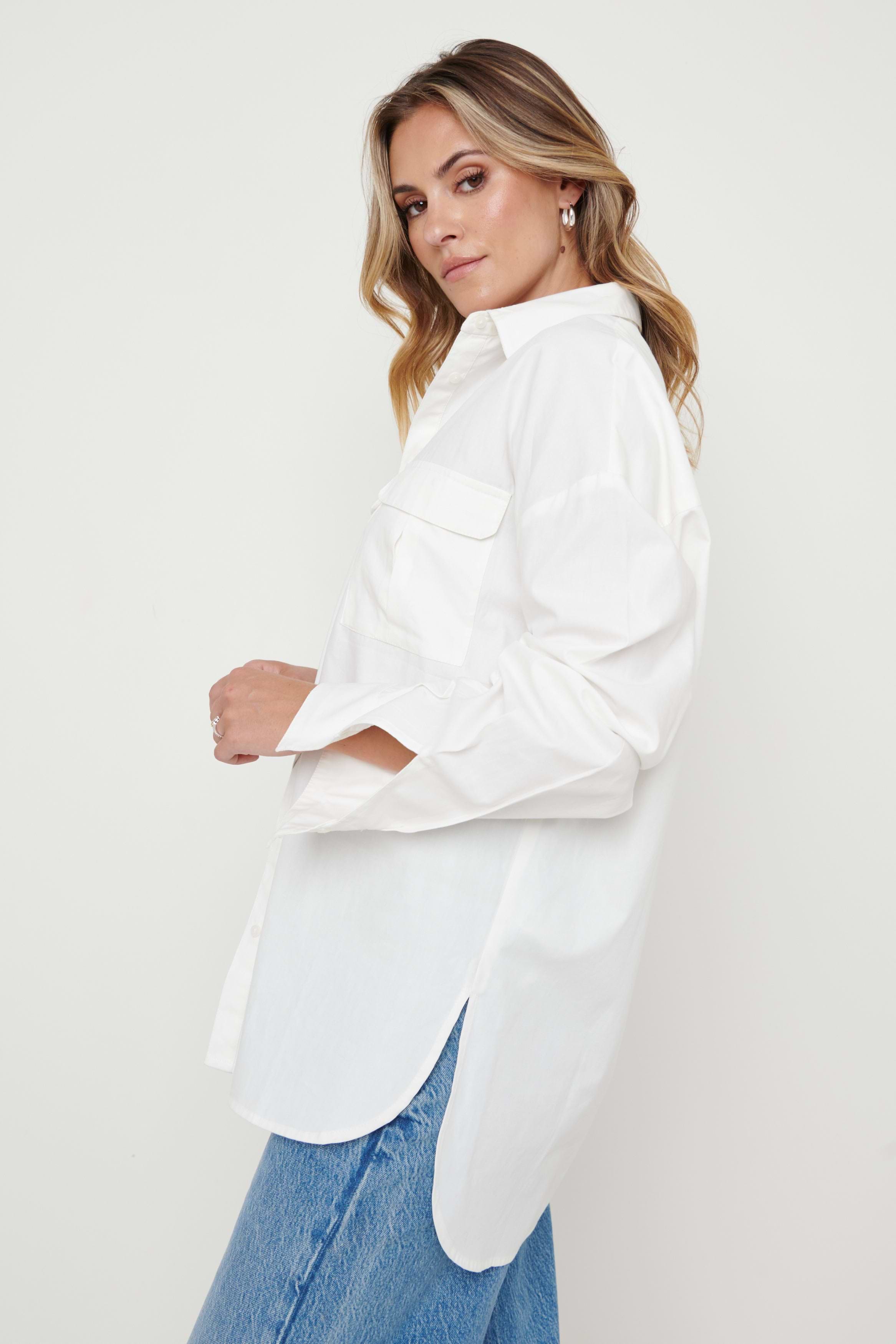 Max Utility Shirt - Crisp White