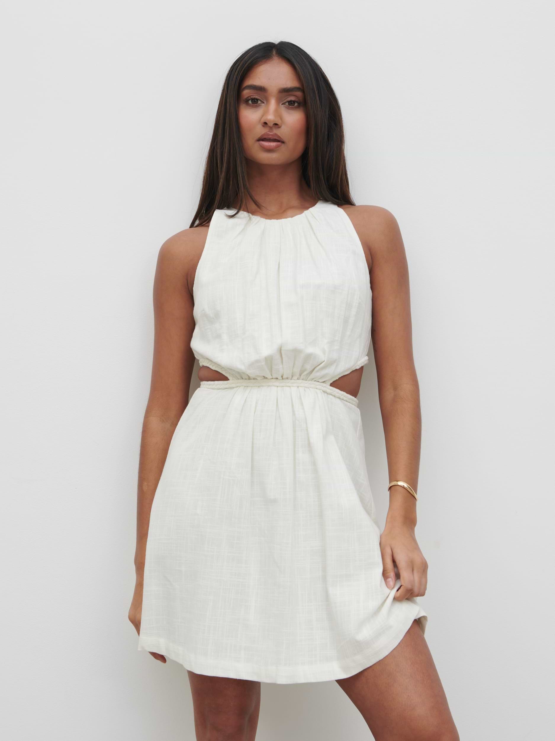 Melody Cut Out Mini Dress - Cream