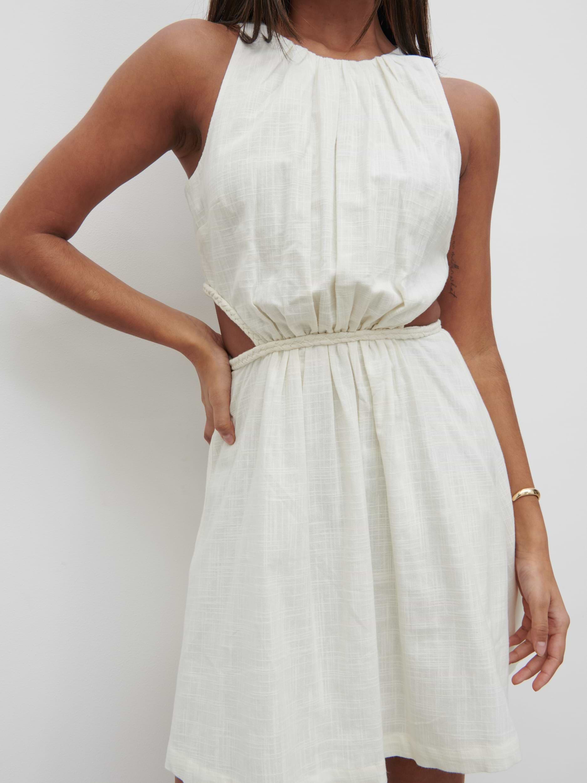 Melody Cut Out Mini Dress - Cream