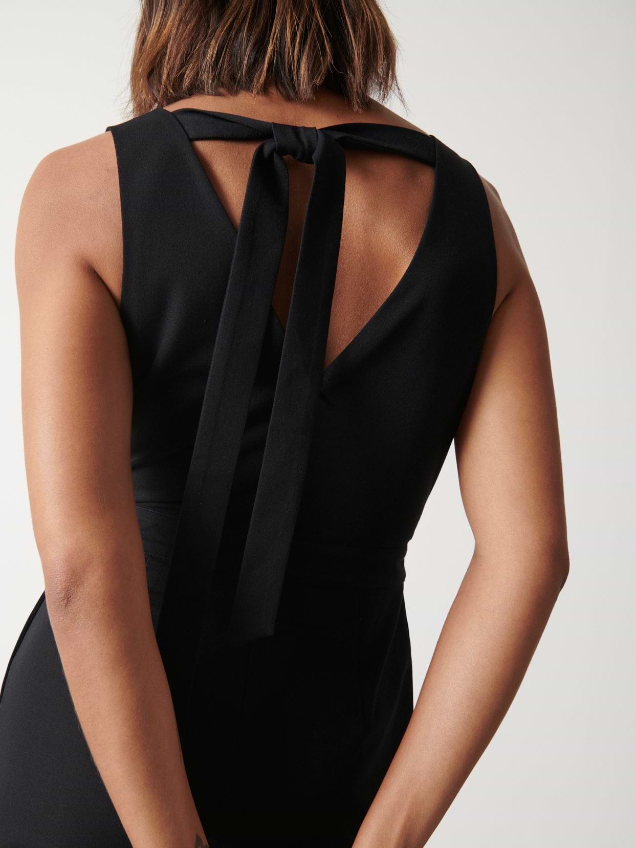 Miley Tie Back Jumpsuit - Black