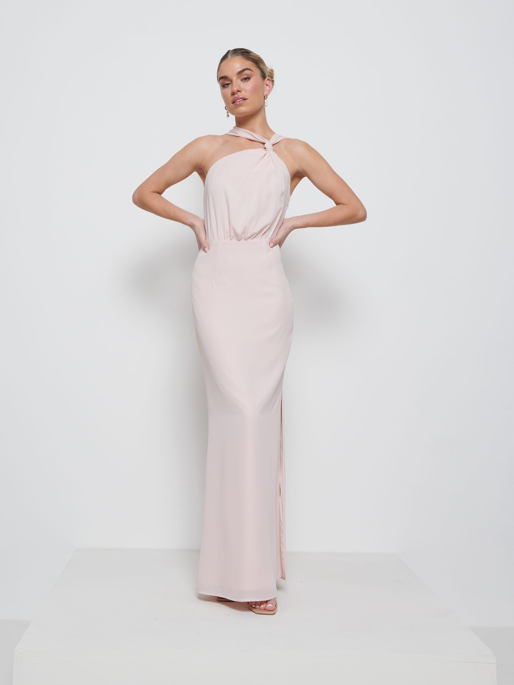 Milly Chiffon Bridesmaid Dress - Blush