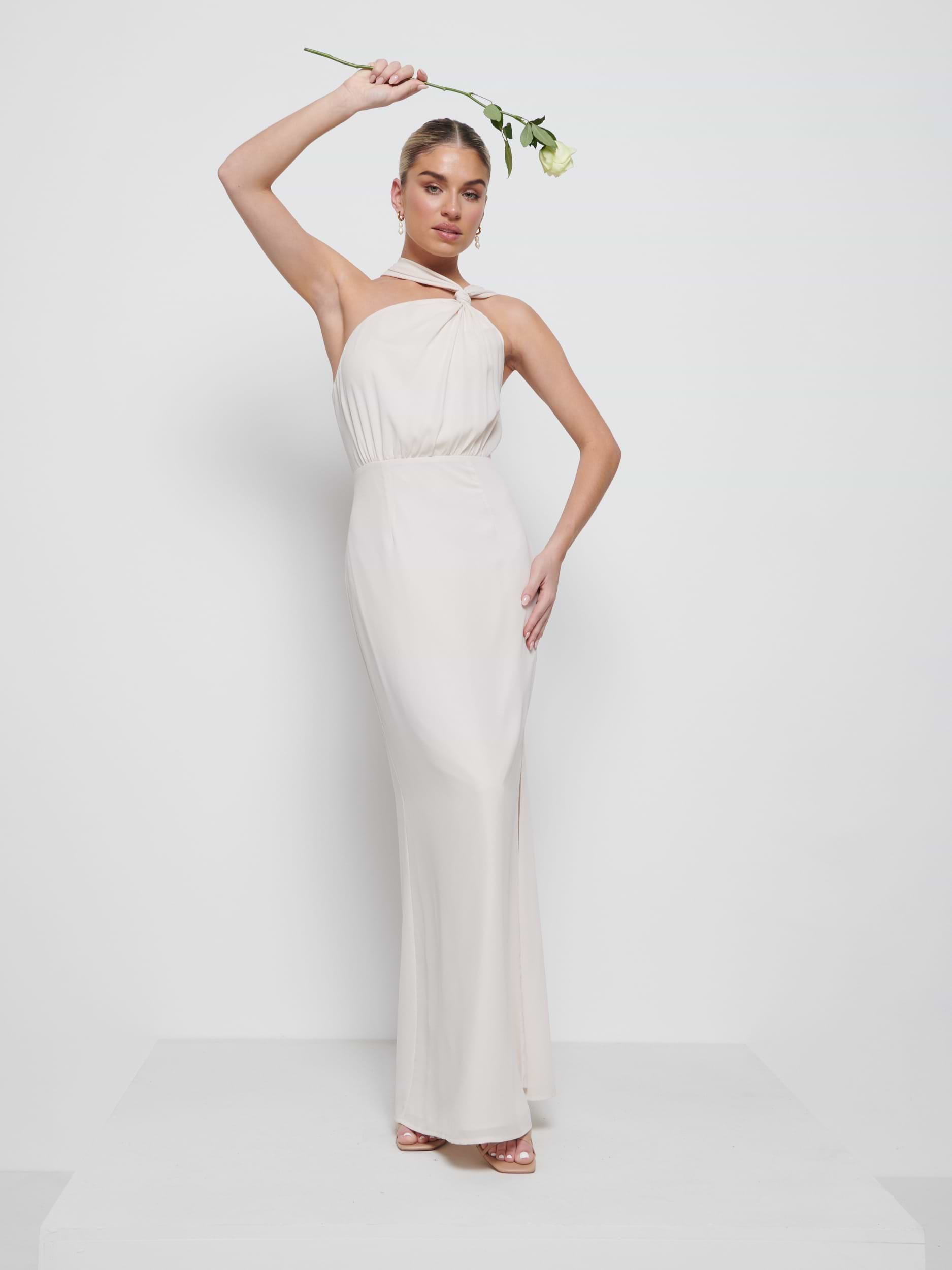 Milly Chiffon Bridesmaid Dress - Champagne