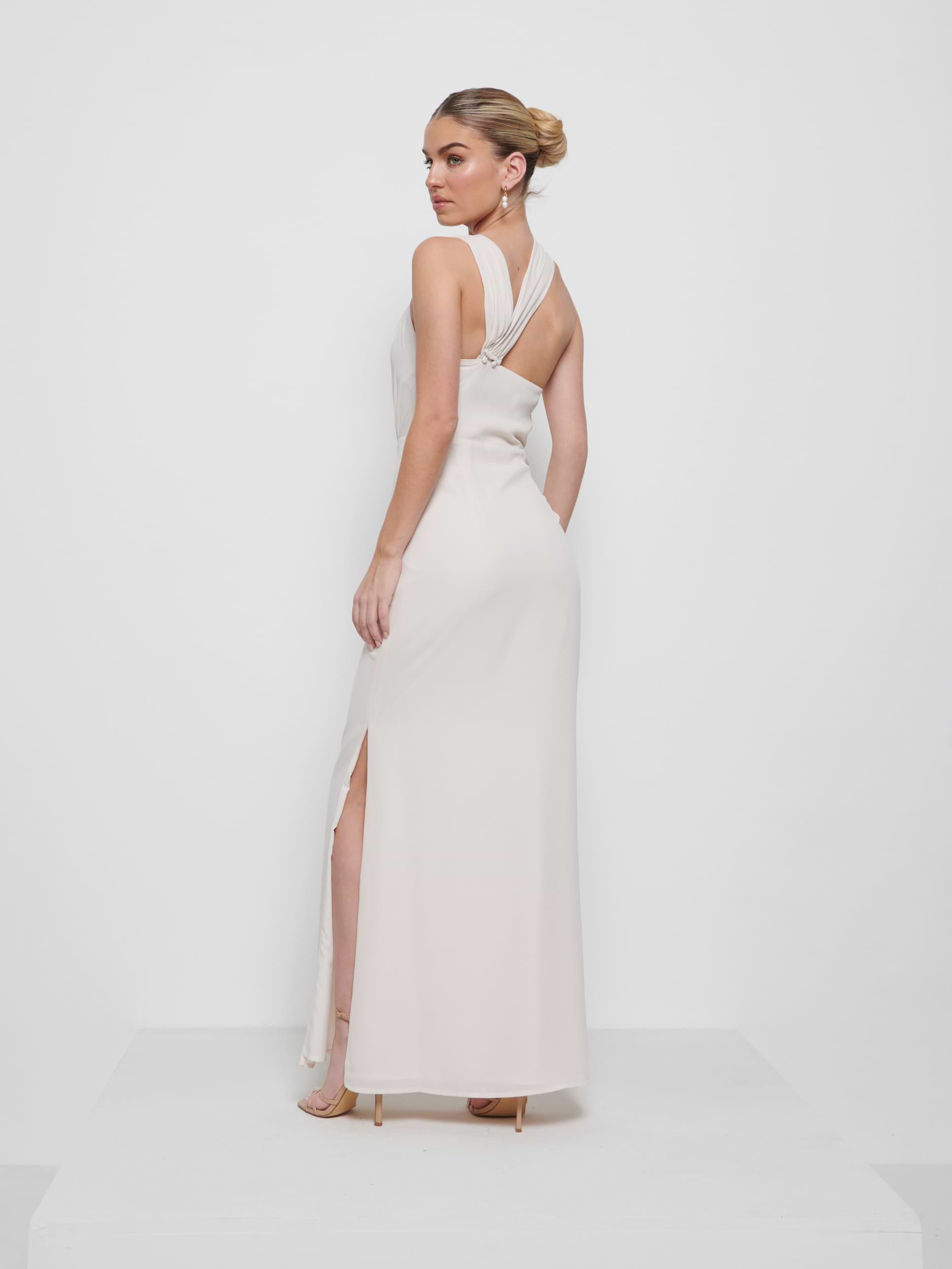 Milly Chiffon Bridesmaid Dress - Champagne