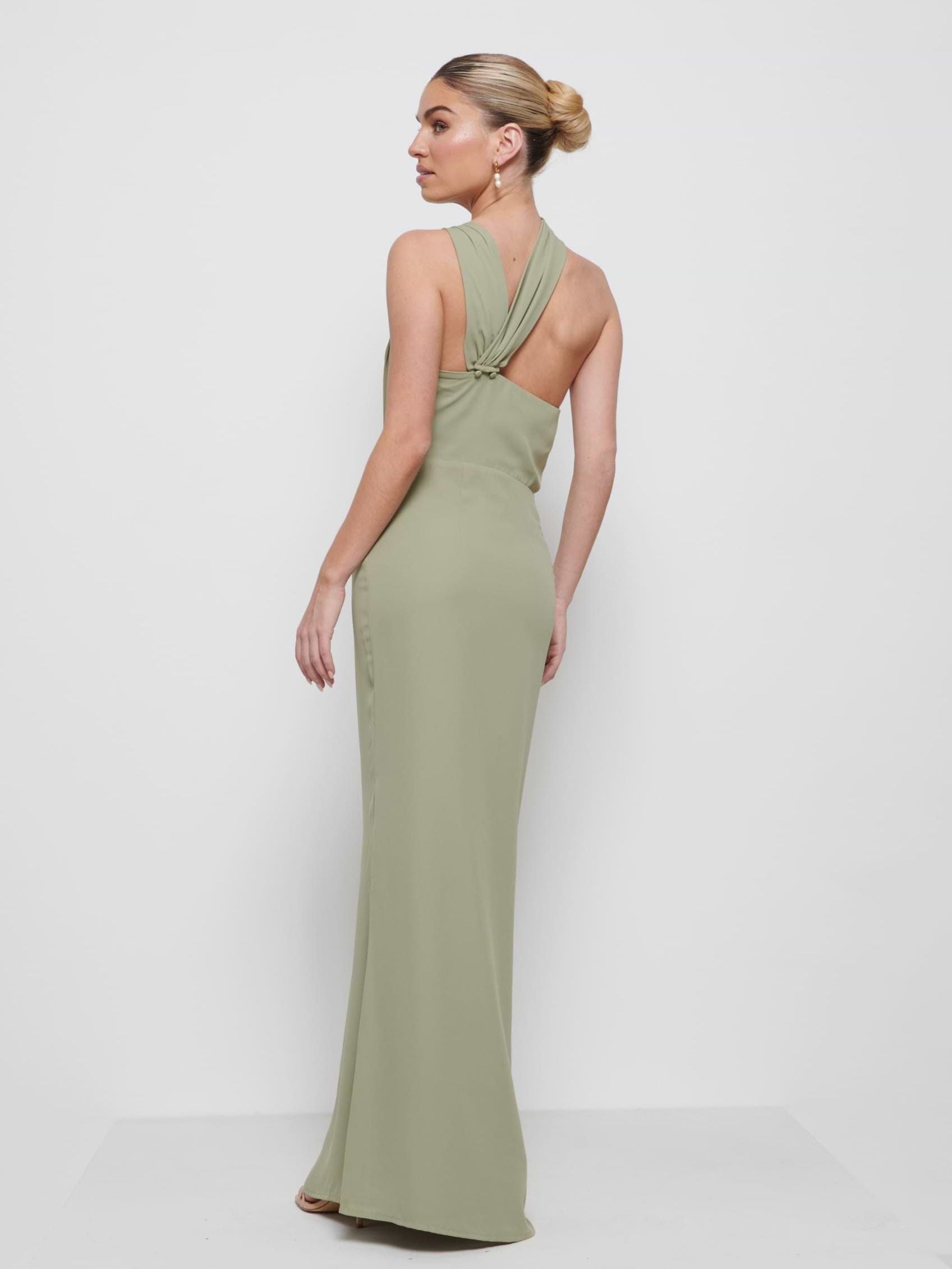 Milly Chiffon Bridesmaid Dress - Olive
