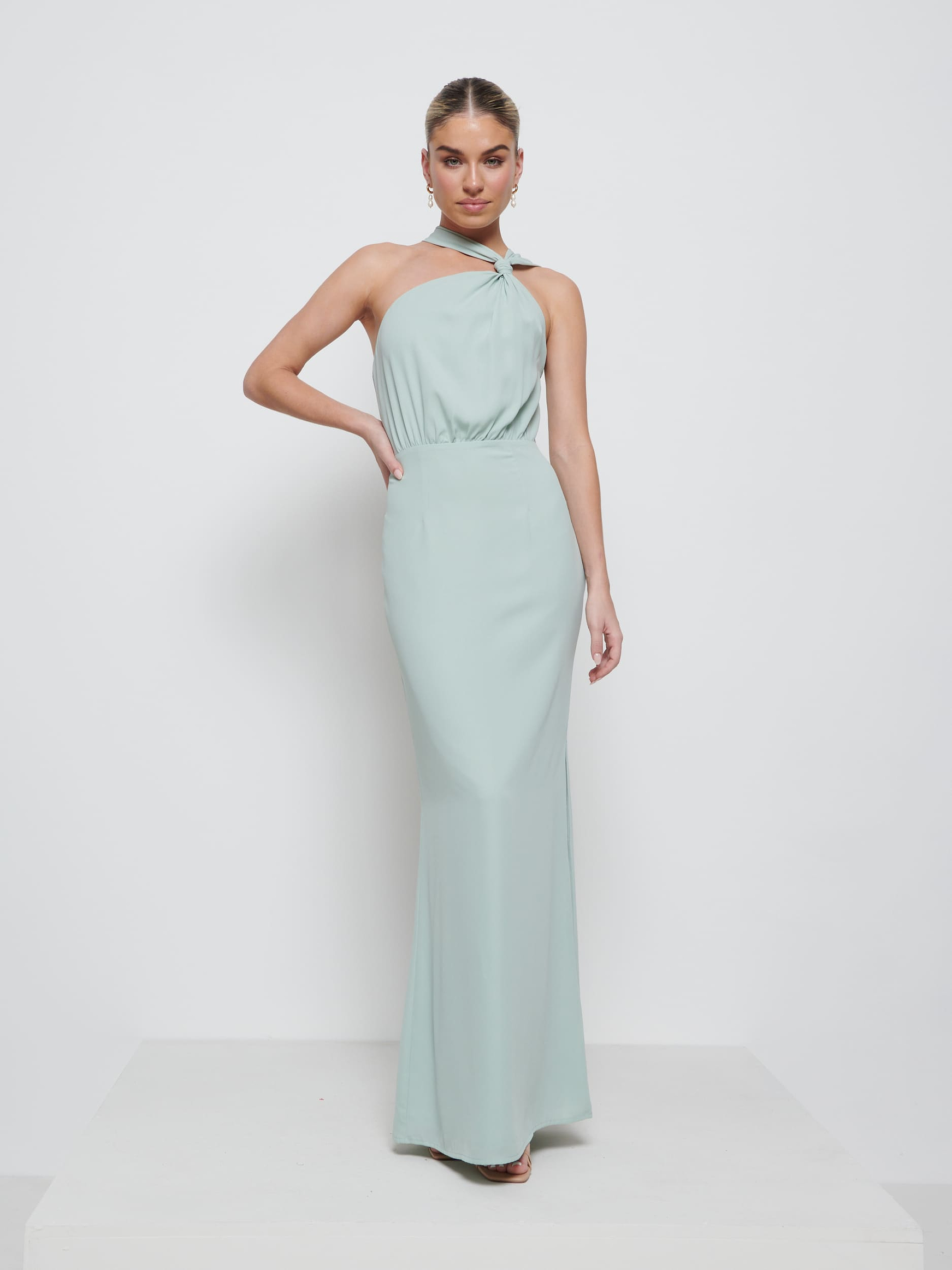 Milly Chiffon Bridesmaid Dress - Sage