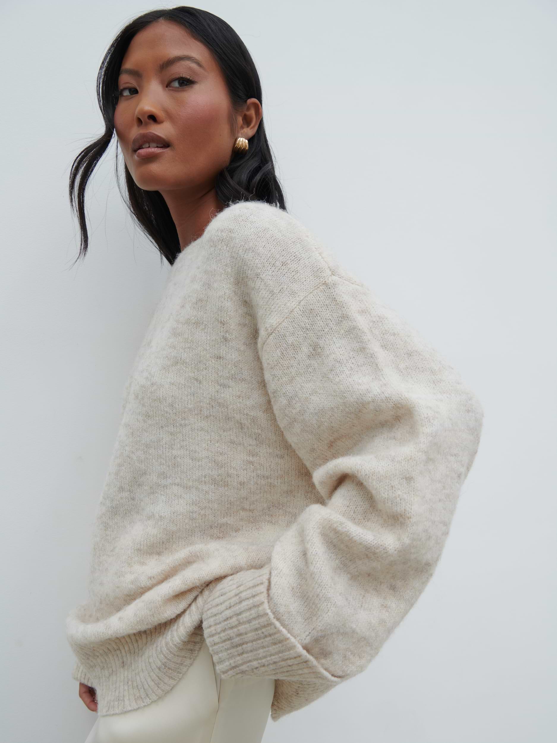 Nina Knit Jumper - Beige Marl