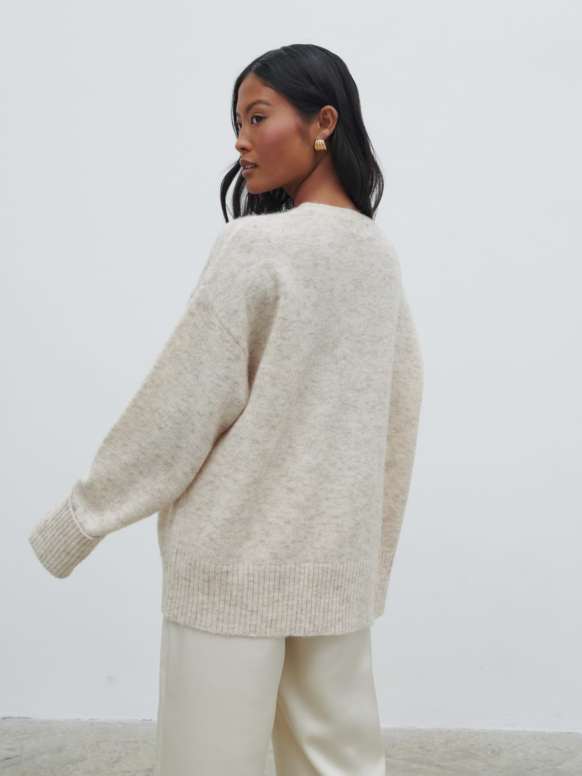 Nina Knit Jumper - Beige Marl