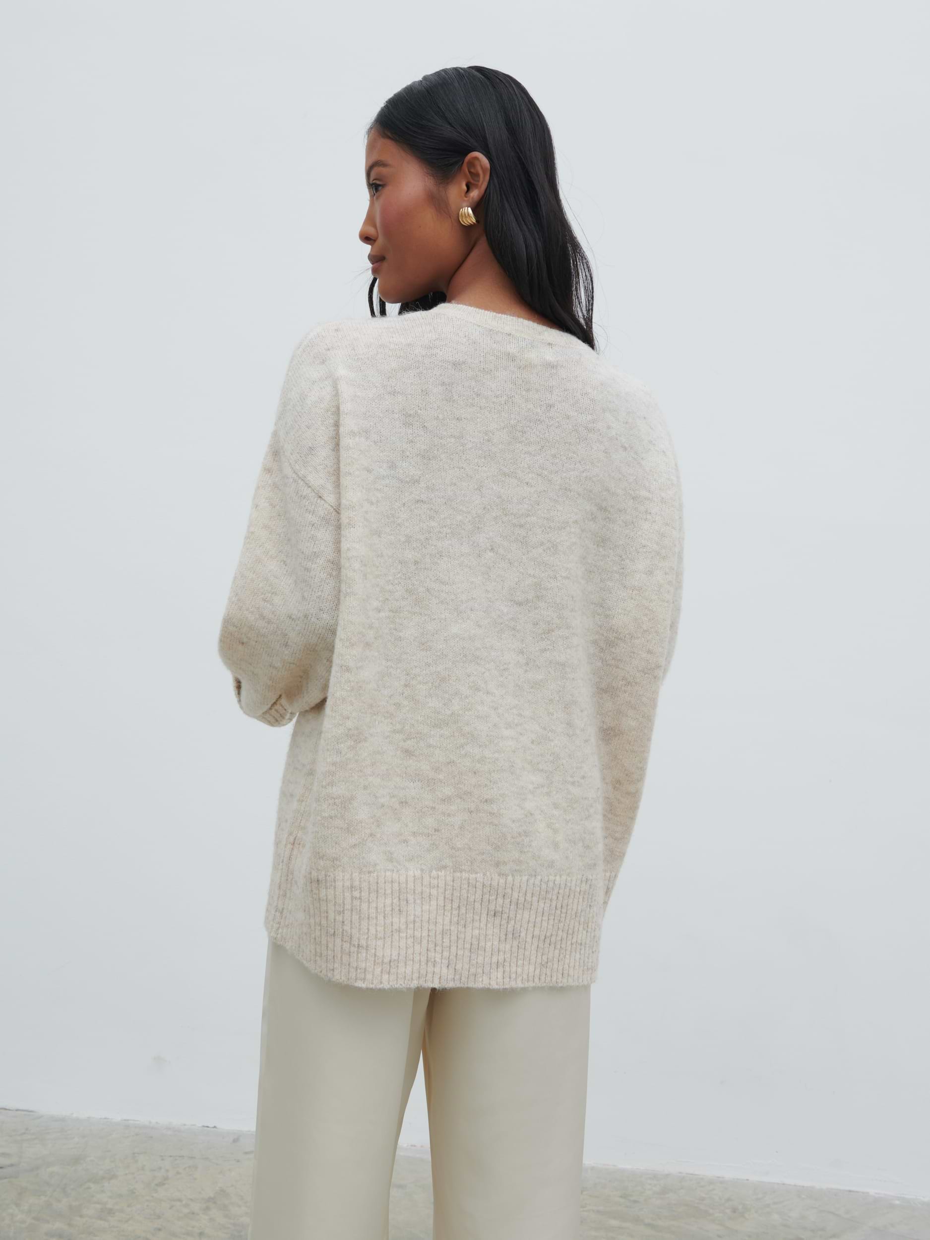 Nina Knit Jumper - Beige Marl