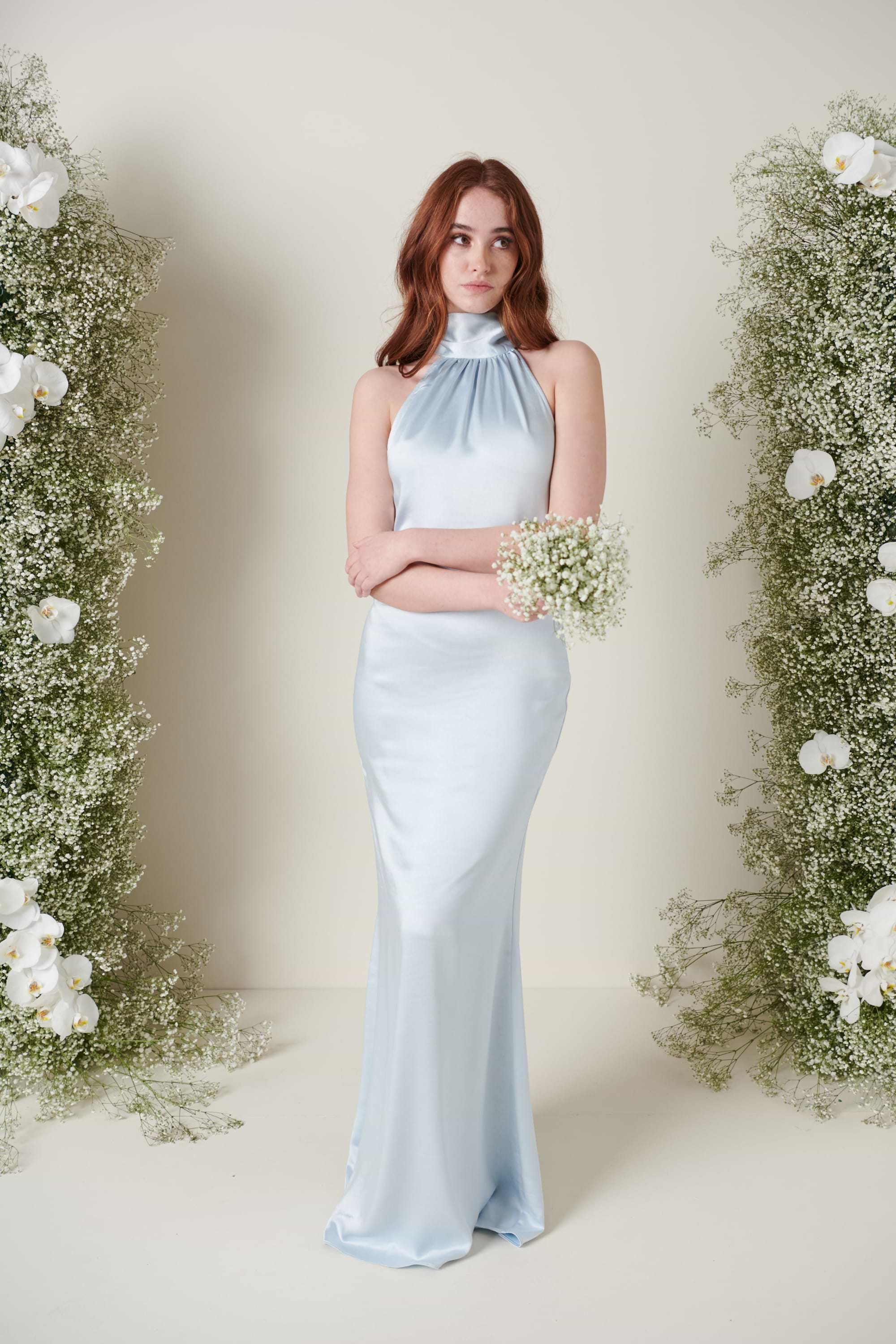Odelle Maxi Bridesmaid Dress - Matte Ice Blue