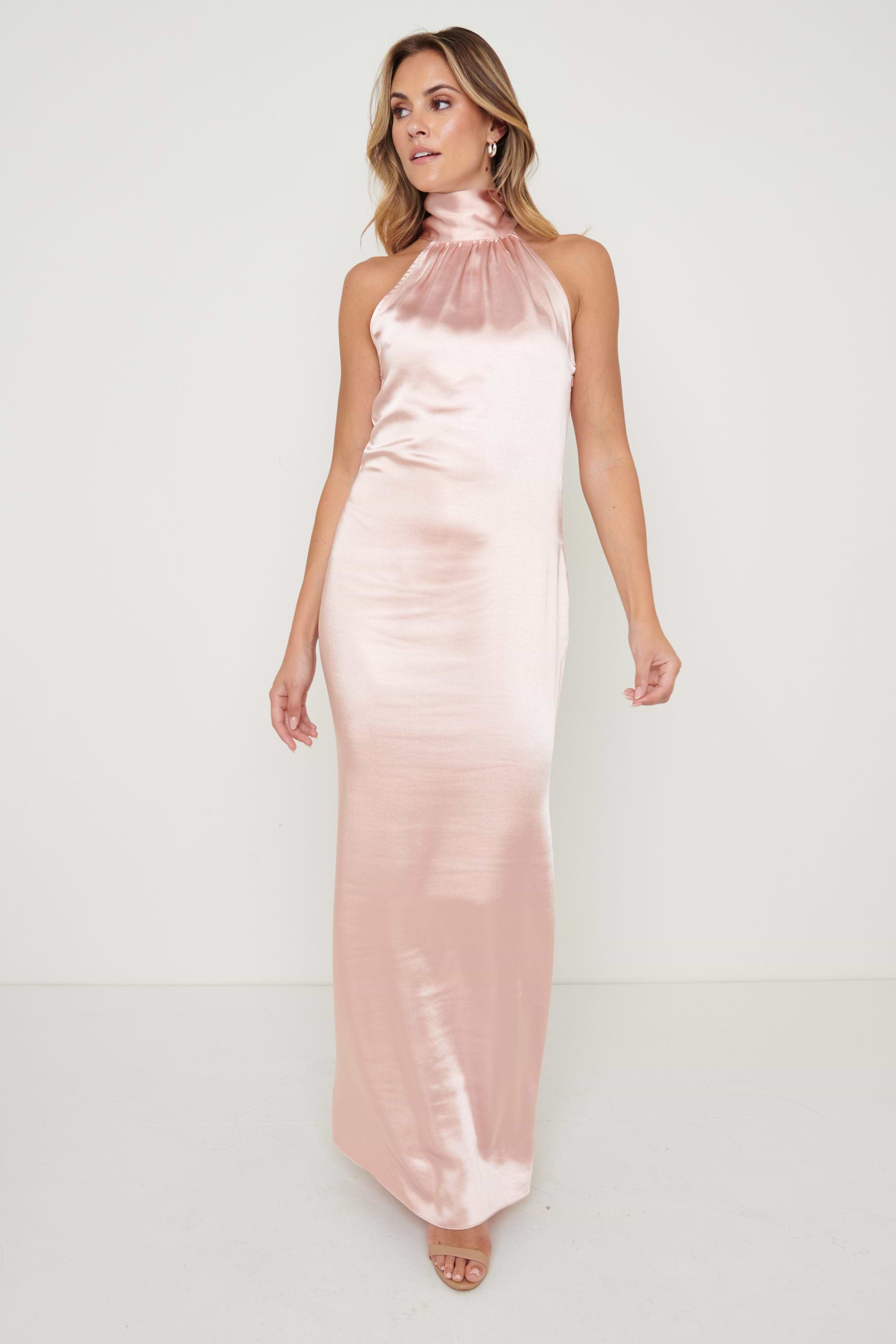 Odelle Maxi Bridesmaid Dress - Matte True Blush