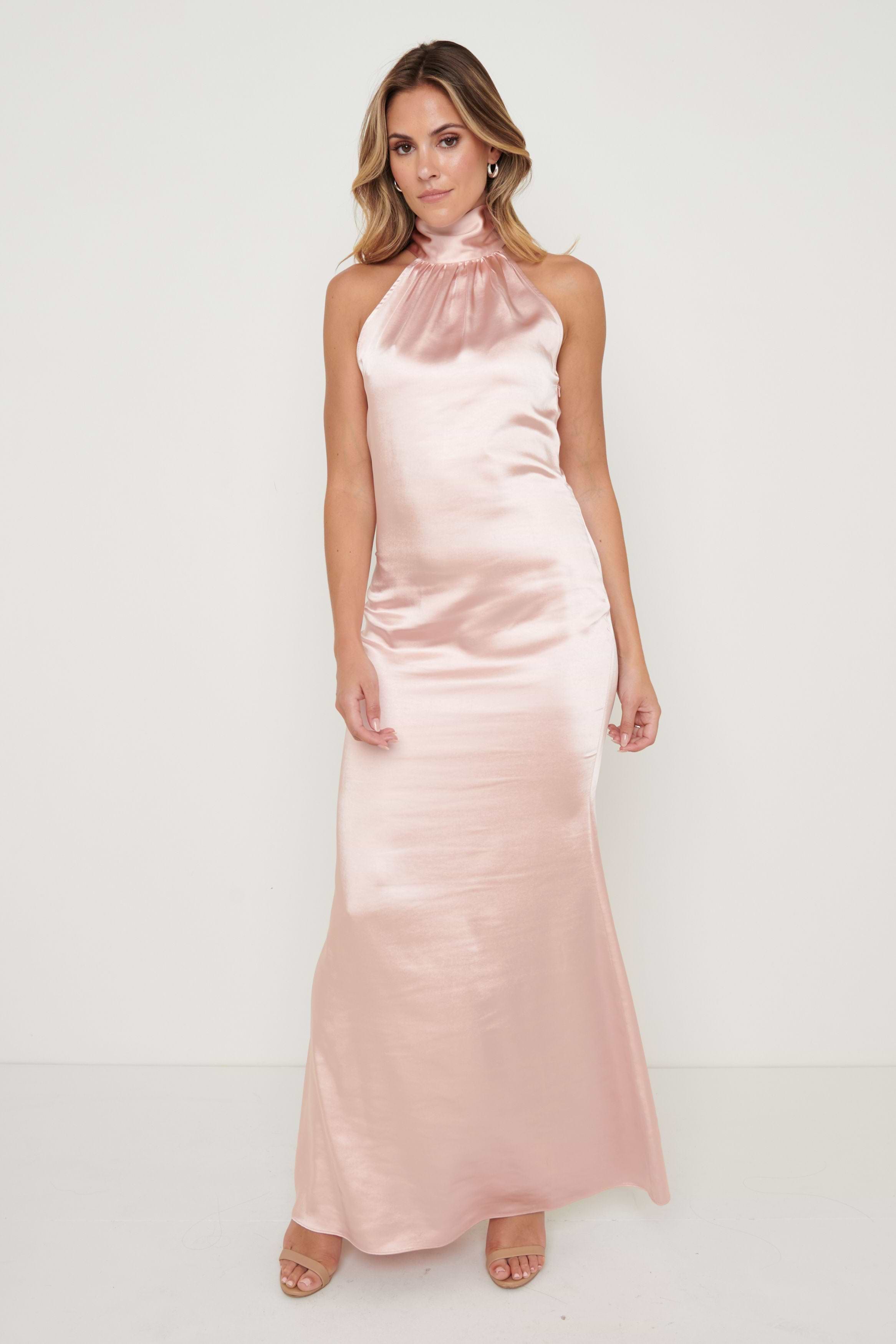 Odelle Maxi Bridesmaid Dress - Matte True Blush