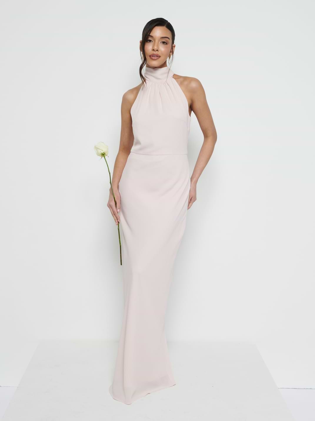 Odelle Chiffon Maxi Bridesmaid Dress - Blush