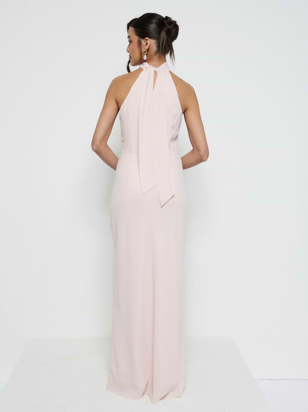 Odelle Chiffon Maxi Bridesmaid Dress - Blush