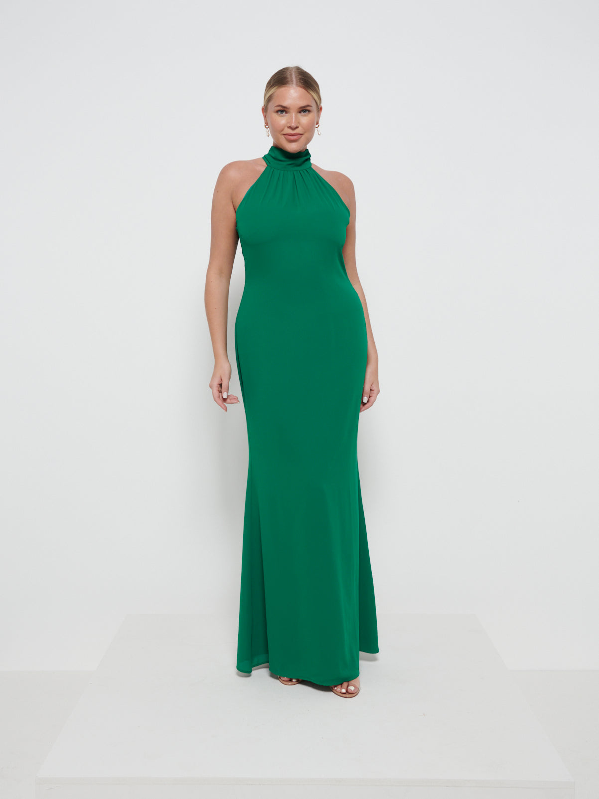 Odelle Chiffon Maxi Bridesmaid Dress - Emerald