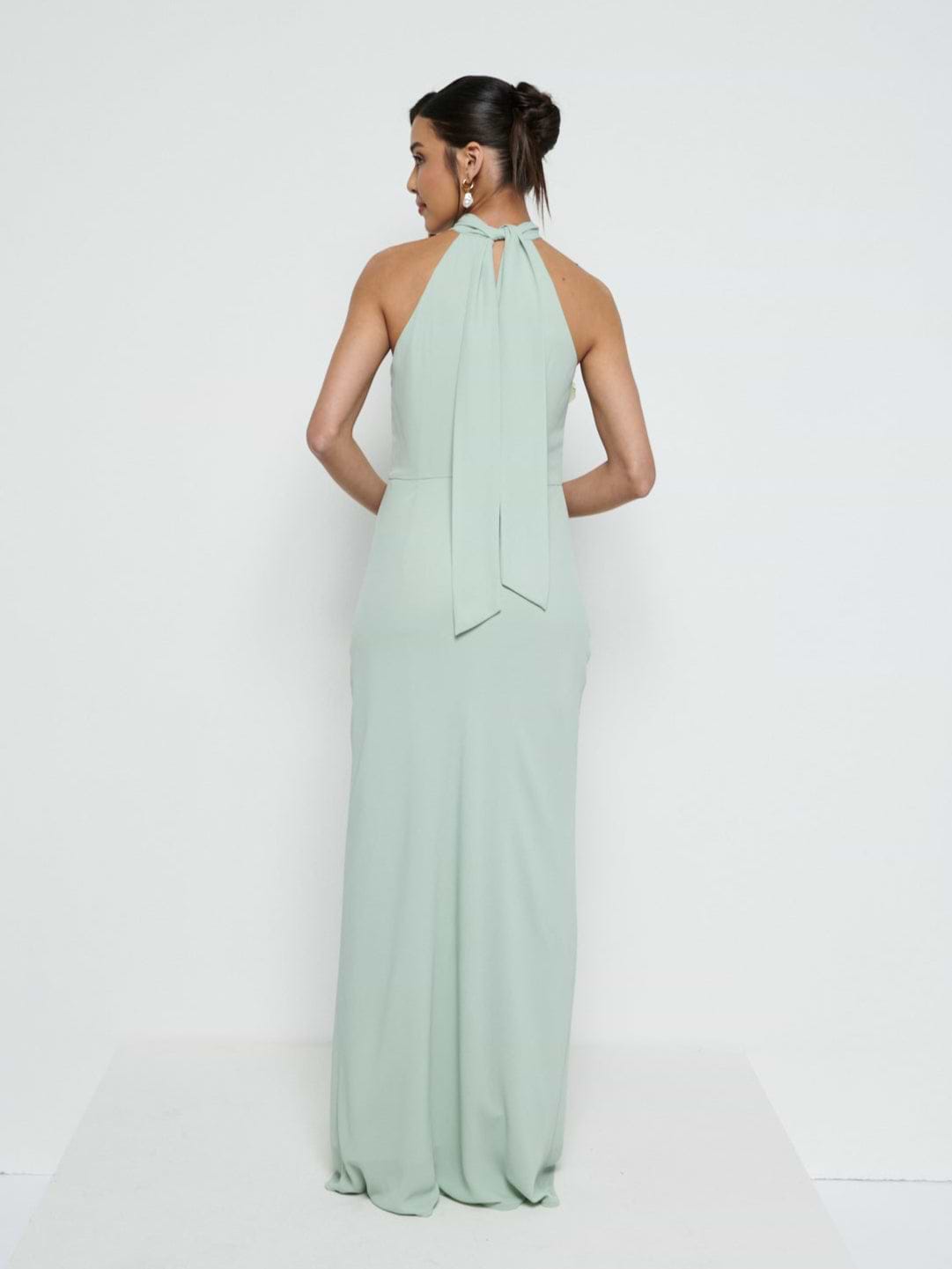 Odelle Chiffon Maxi Bridesmaid Dress - Sage