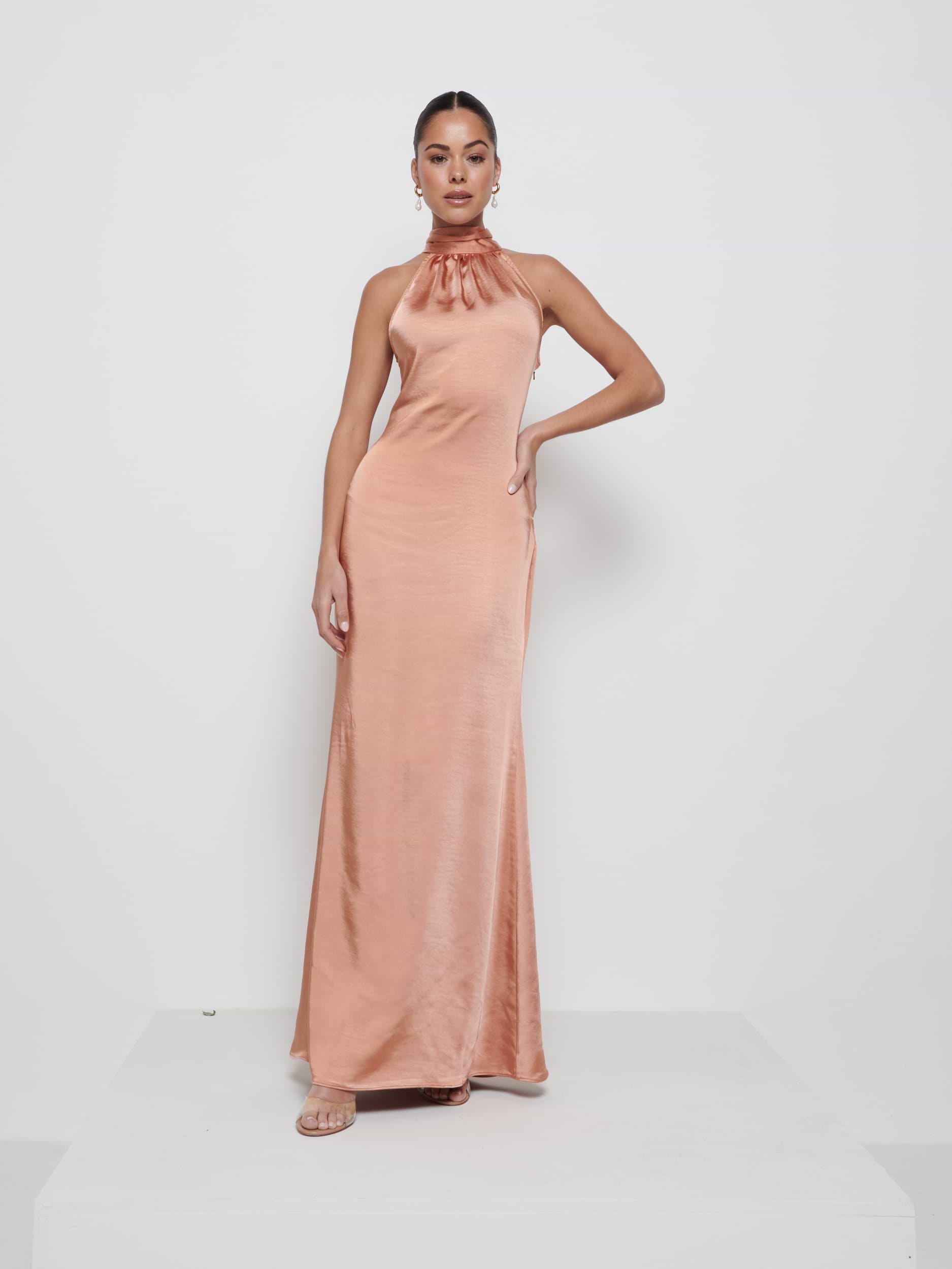 Odelle Maxi Bridesmaid Dress - Cinnamon
