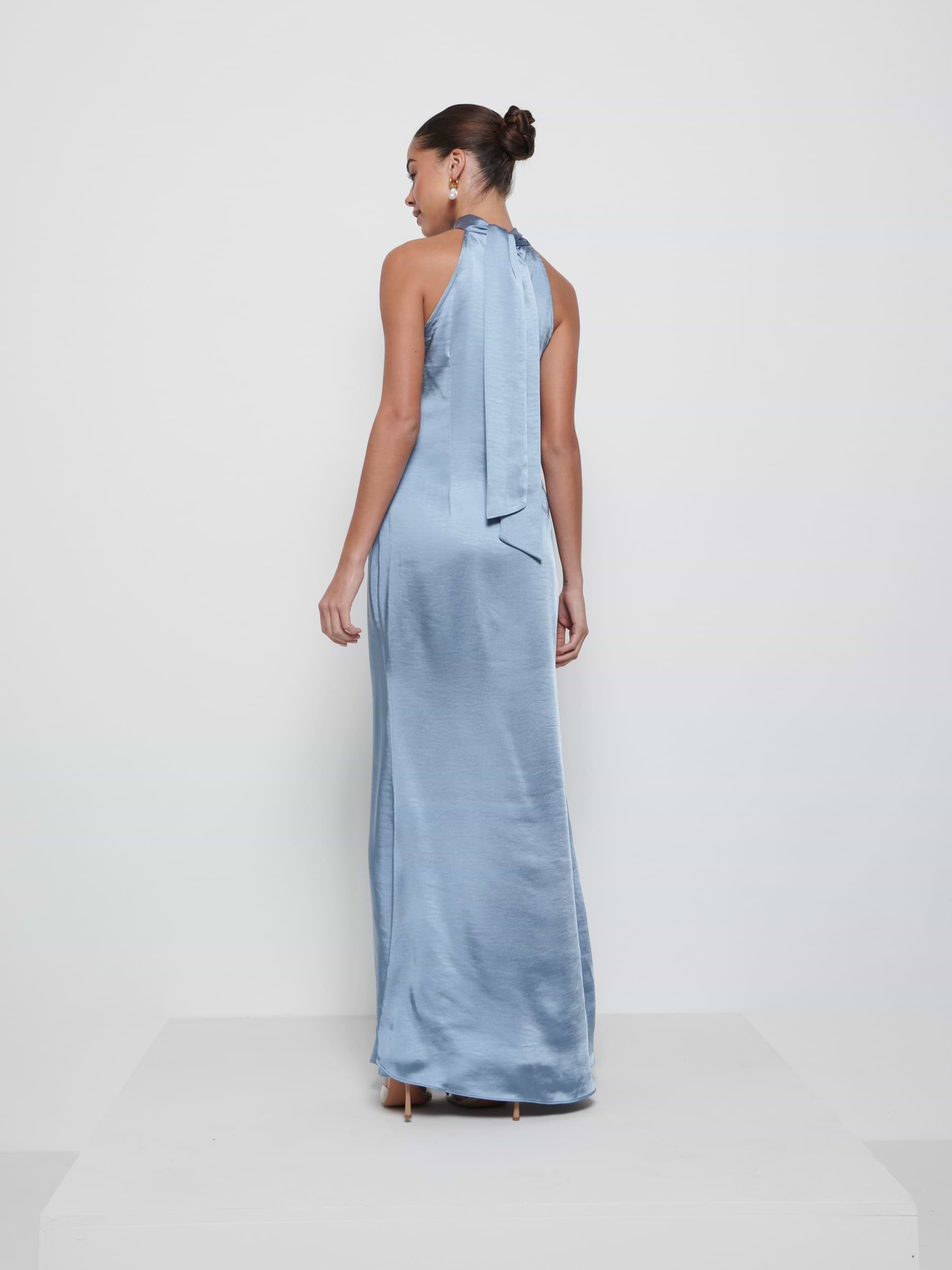 Odelle Maxi Bridesmaid Dress - Dusty Blue