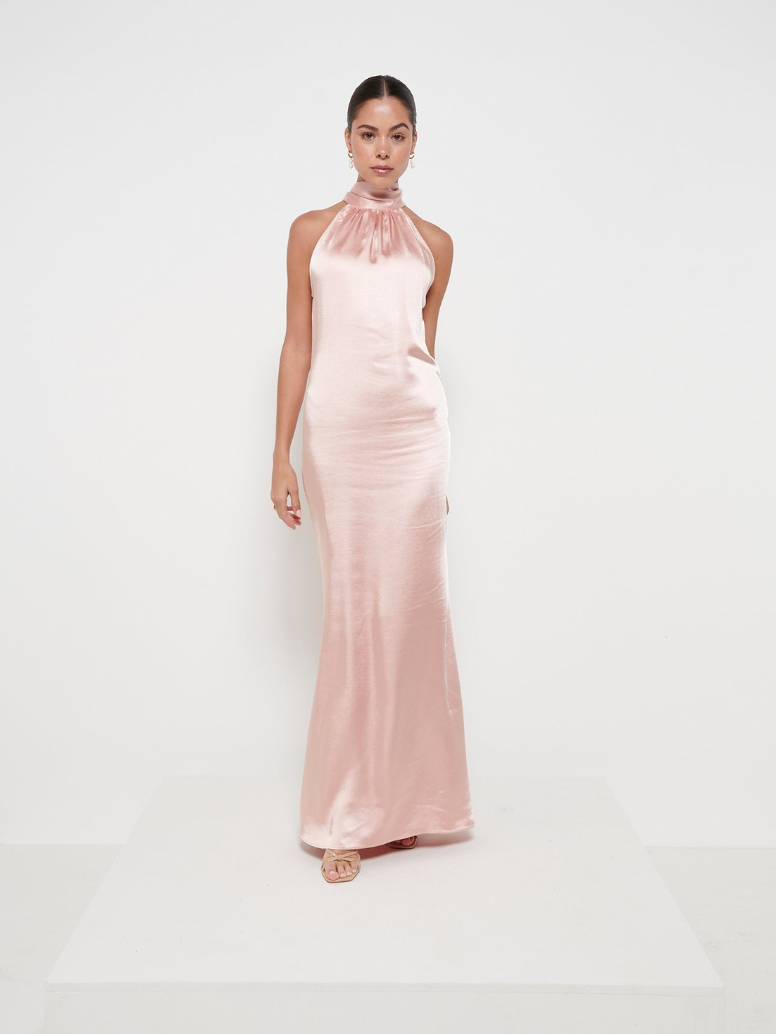 Odelle Maxi Bridesmaid Dress - Matte Blush